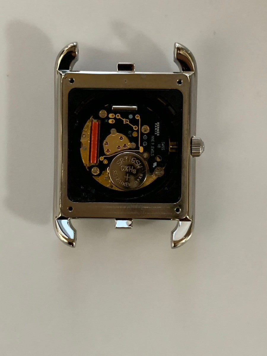 エルメス ケープコッド CC2.710 クォーツ Cal.ETA266.111 SS 純正革ベルト(□J刻印:2006年) 純正尾錠(SS) シルバー文字盤 オーバーホール済み