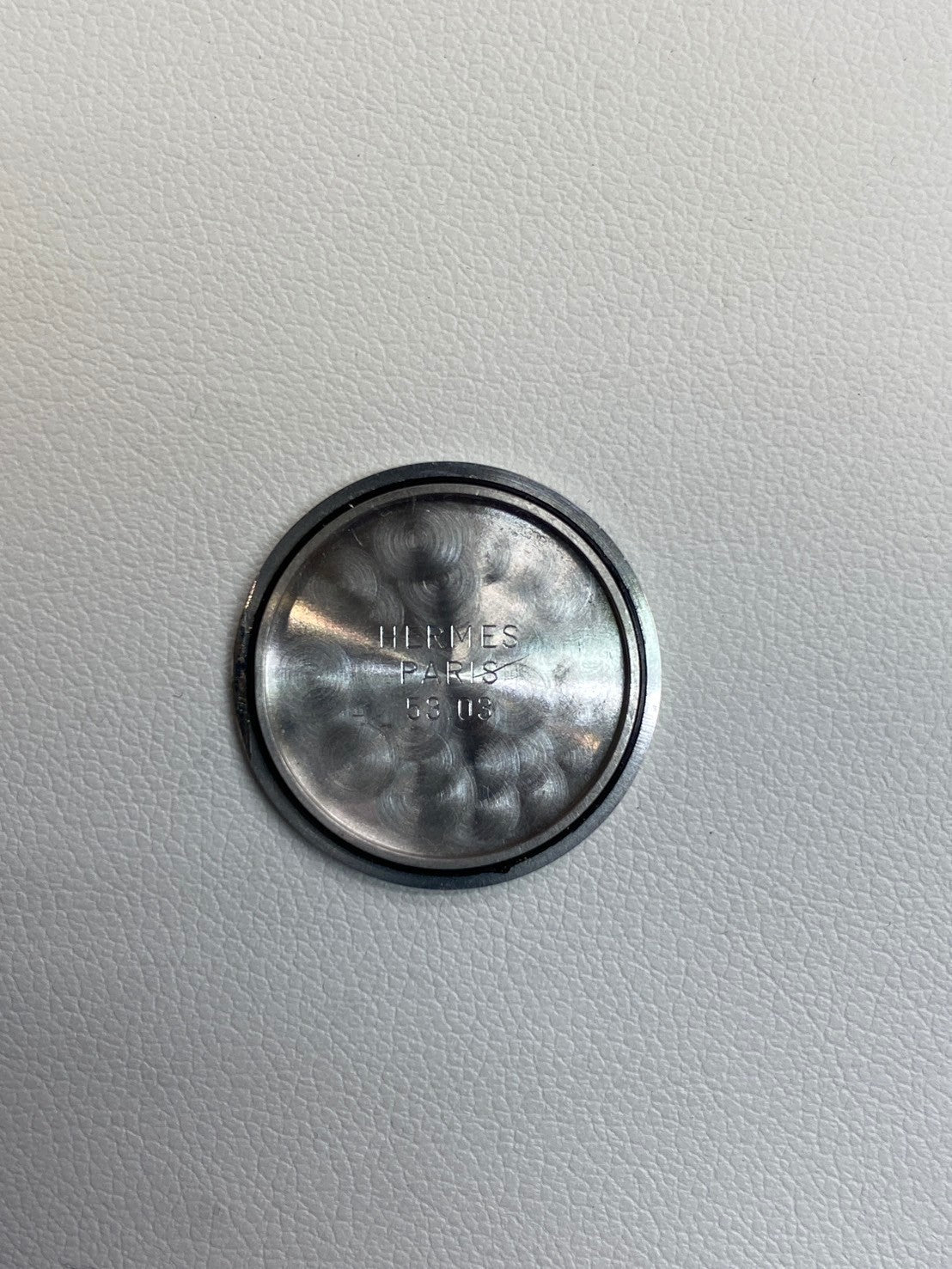 Hermes Clipper CL3.240 Quartz SS/GP Ivory Dial Box Warranty Overhauled