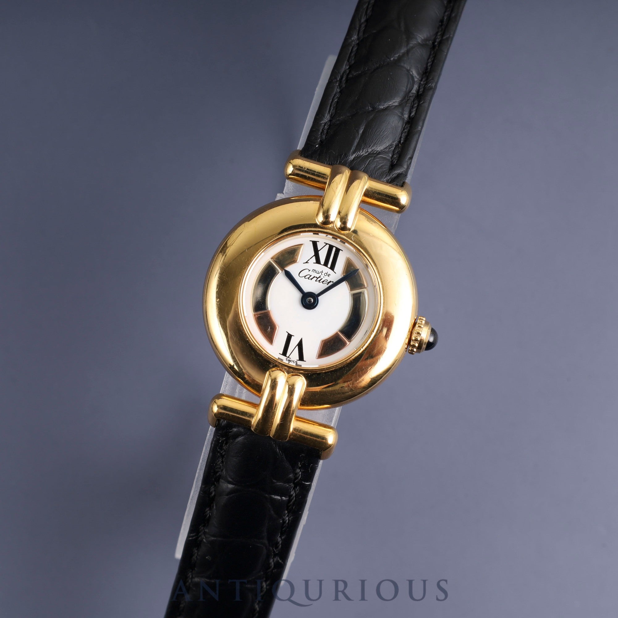 カルティエ マストコリゼ W1006654/1902 クォーツ Cal.90.06 SV925 革  