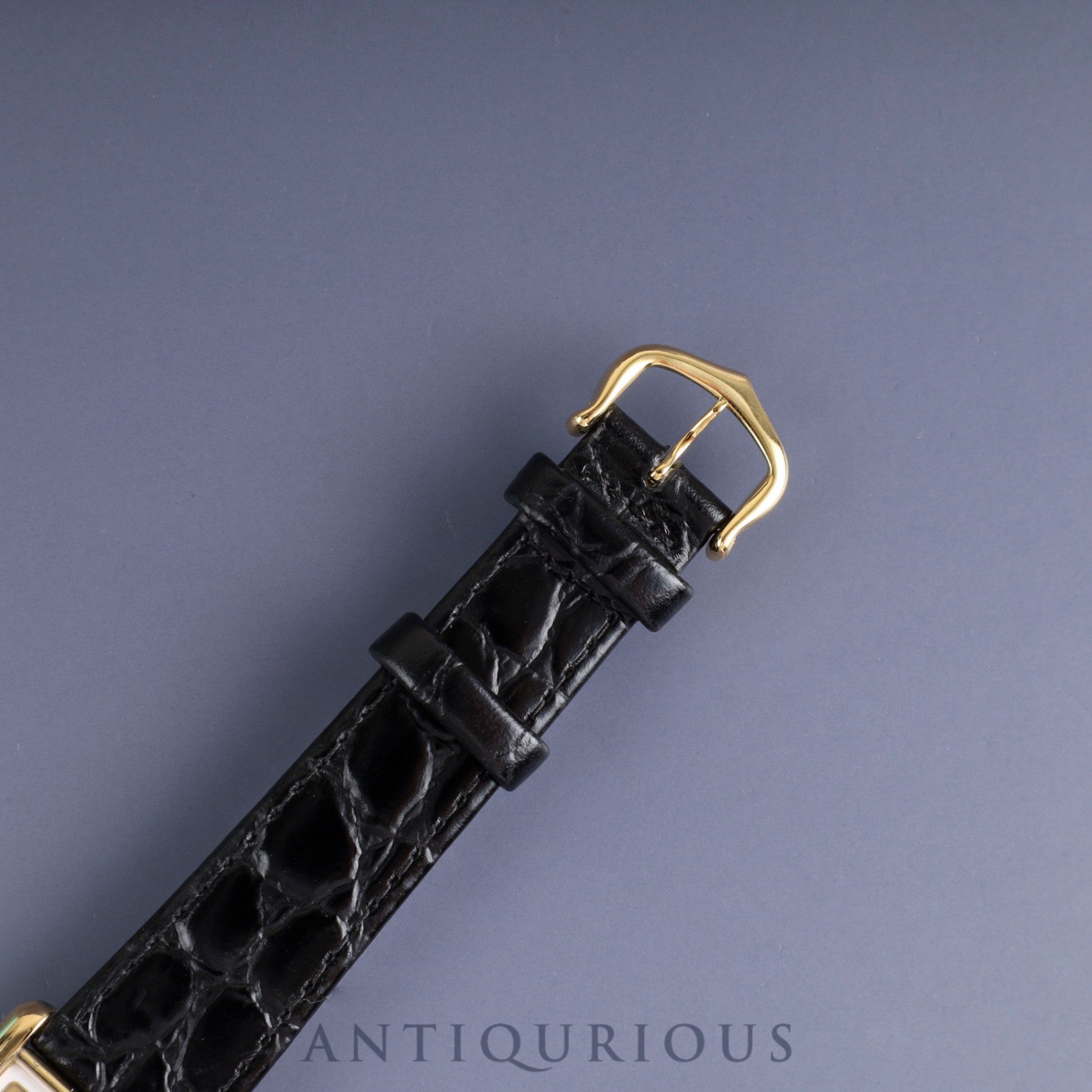 カルティエ マストタンク LM 590005 クォーツ Cal.90 SV925 革 純正尾錠(GP) サイドトリニティ文字盤 オーバーホール済み