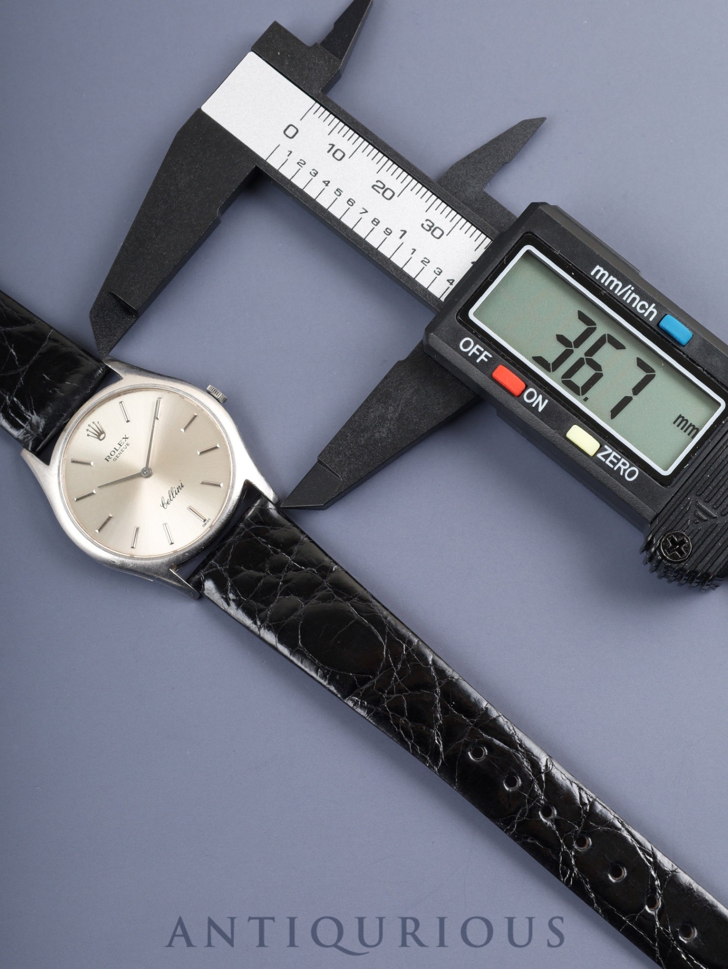 ロレックス チェリーニ 3804 手巻き Cal.1600 18K 革 純正尾錠(SS)シルバー文字盤 26番台(1968年)オーバーホール済み