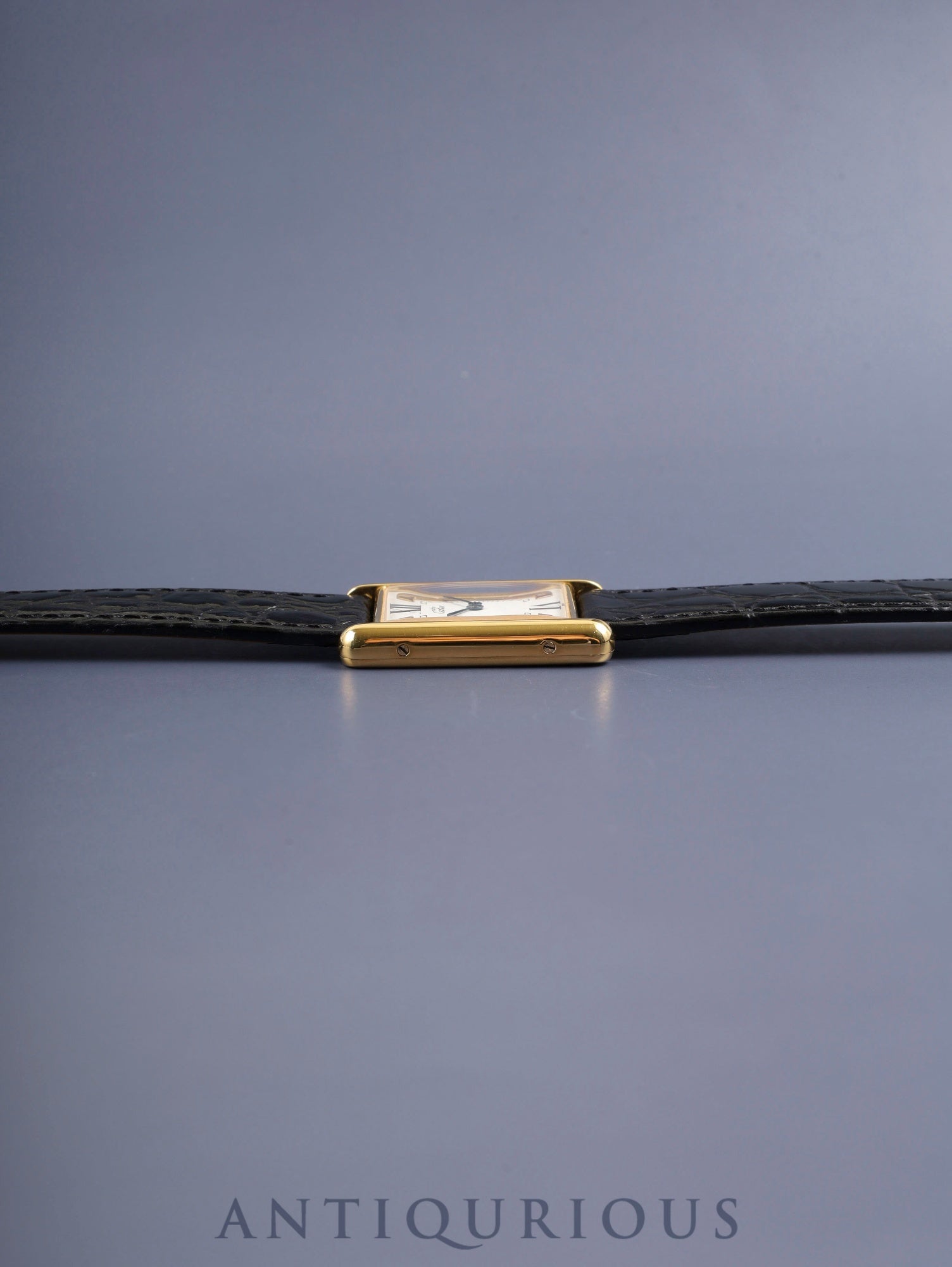 カルティエ マストタンク LM W1006254 / 590005 クォーツ Cal.90 SV925 革 純正ピンバックル(GP)サイドトリニティ文字盤(SWISS表記)オーバーホール済み 新品仕上げ済み