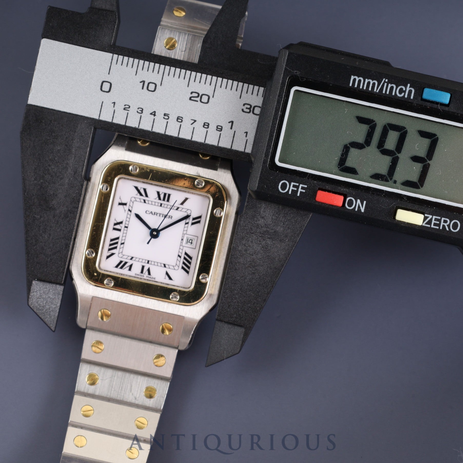 Cartier Santos Galbee LM 2961 Automatic SS/YG SS/YG White Roman dial Complete service (full maintenance) completed at Cartier boutique