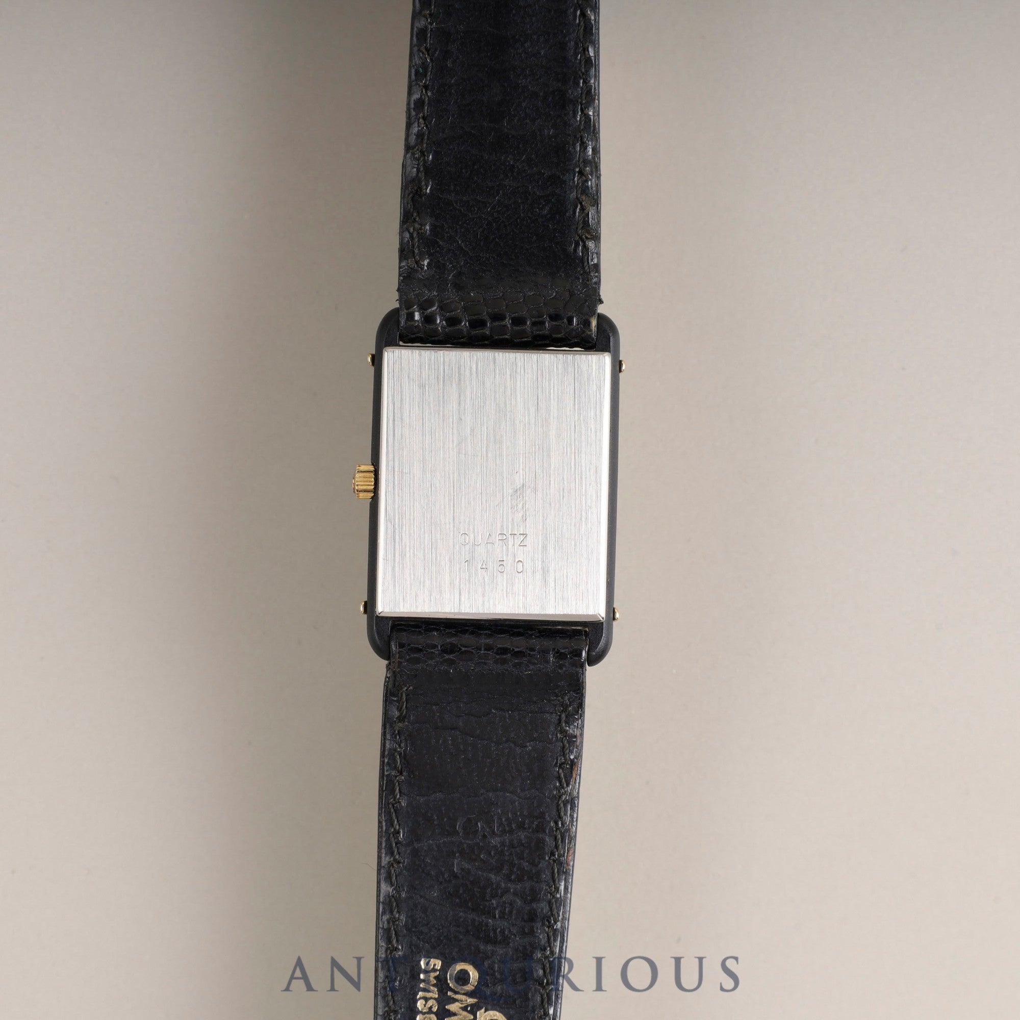 オメガ デ・ヴィル クォーツ Cal.1450 GP 純正革ベルト 純正尾錠(GP) ホワイトローマン文字盤 ケース オーバーホール済み