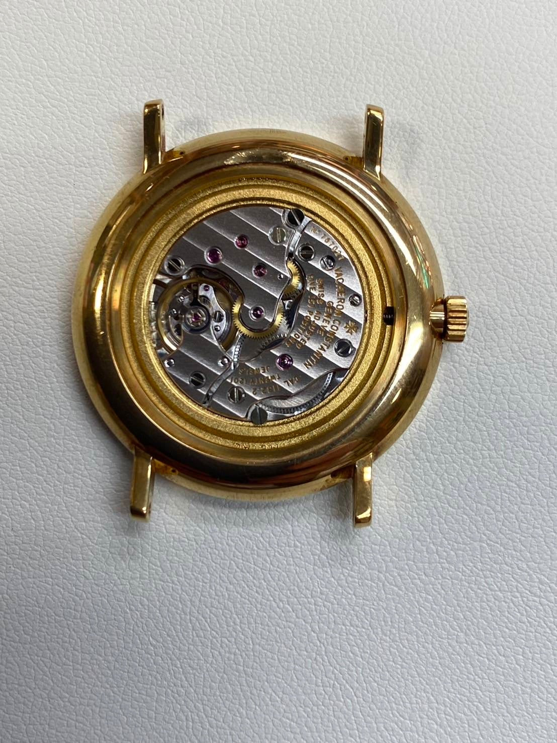 Vacheron Constantin Essential 31039/1 Manual winding Cal.1132.2 YG Leather Genuine buckle (750) White dial Overhauled