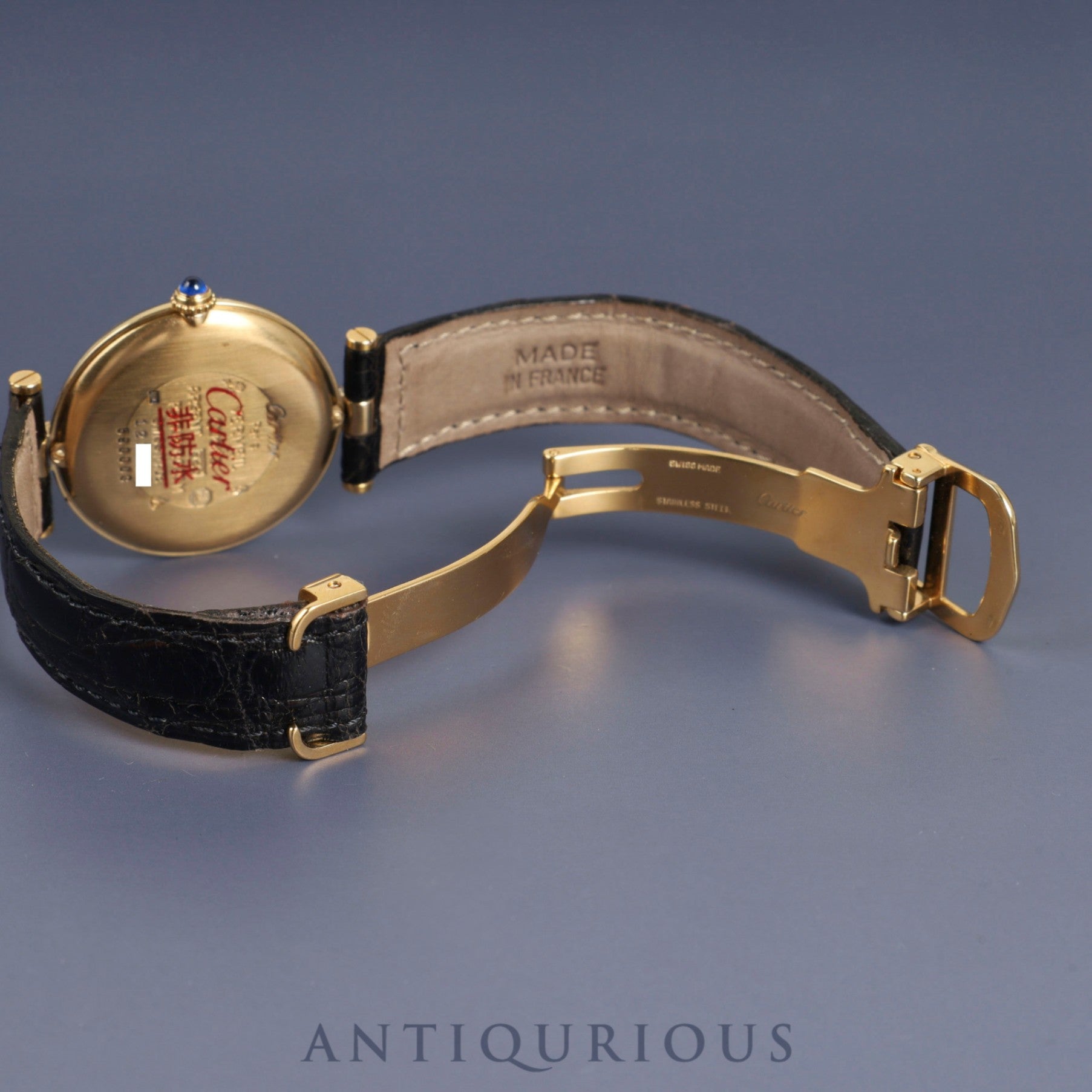 Cartier Must Vendome 590003 / W1005454 Quartz Cal.690 SV925 Genuine leather strap Genuine D buckle (GP) Opalan dial Overhauled