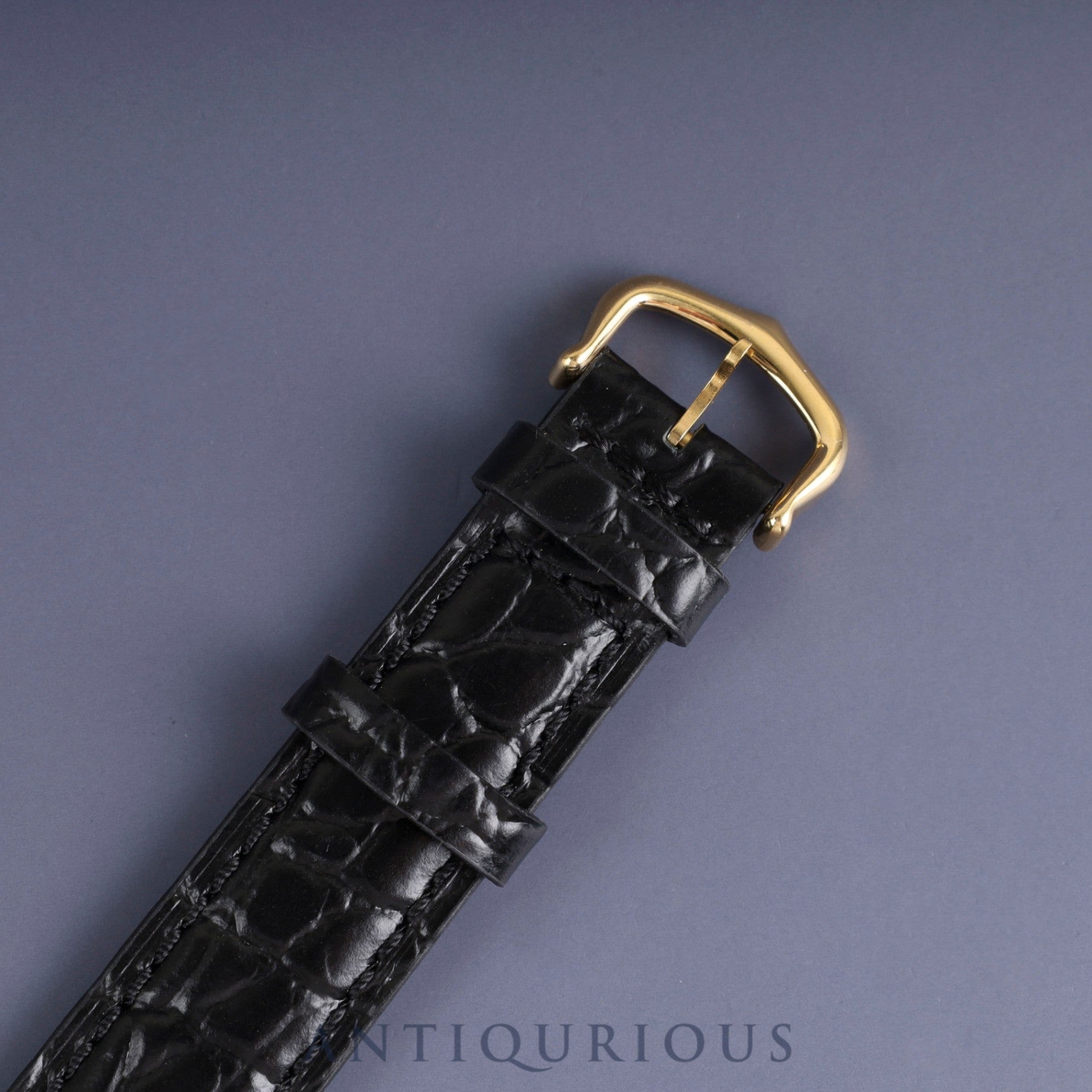 Cartier Must Tank LM 590005 Quartz Cal.90 SV925 Leather Genuine Buckle (GP) Straight Roman Dial Overhauled