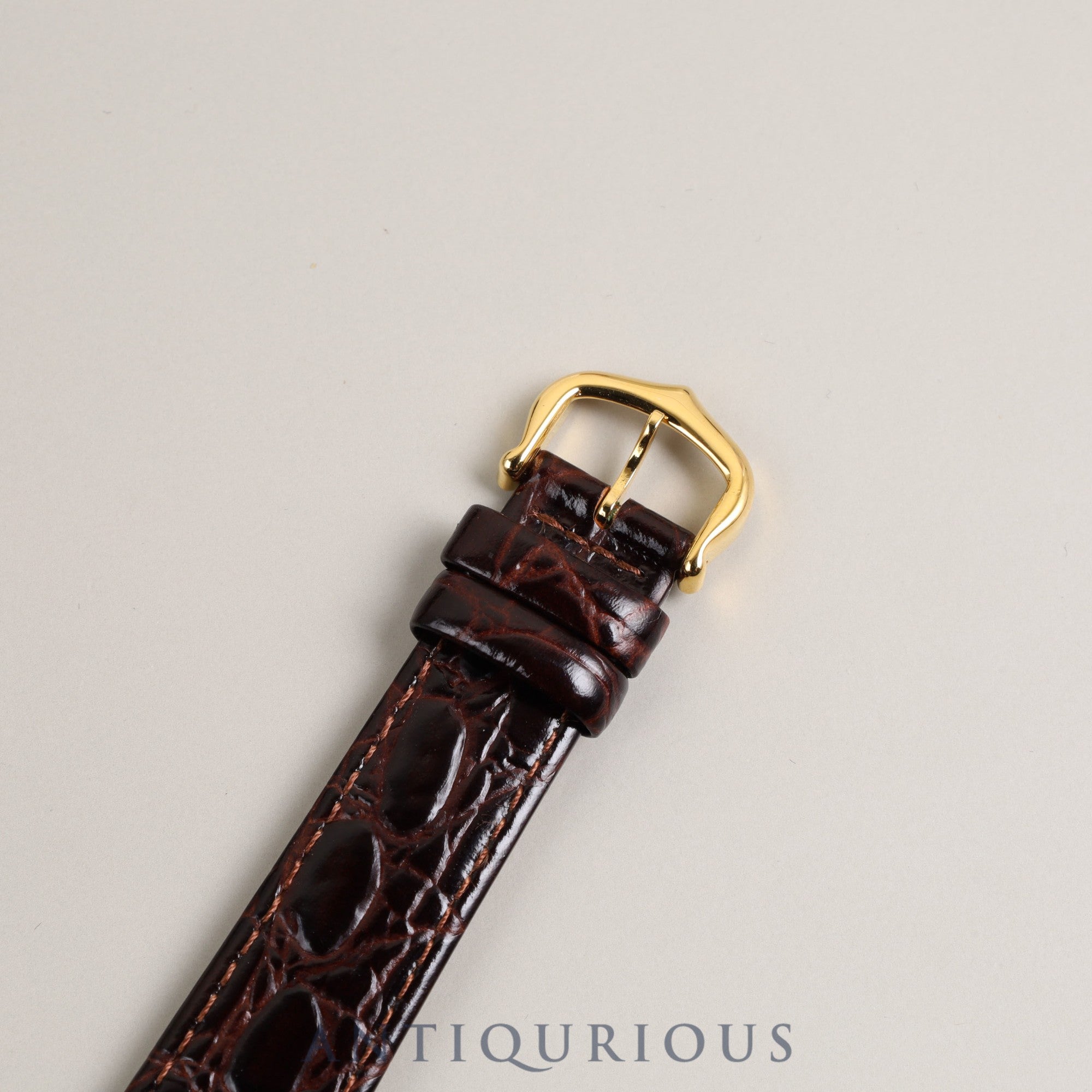 Cartier Must Tank LM QZ 6 81006 Cal.81 SV925 Leather Genuine Buckle (GP) Flying Roman Dial Overhauled