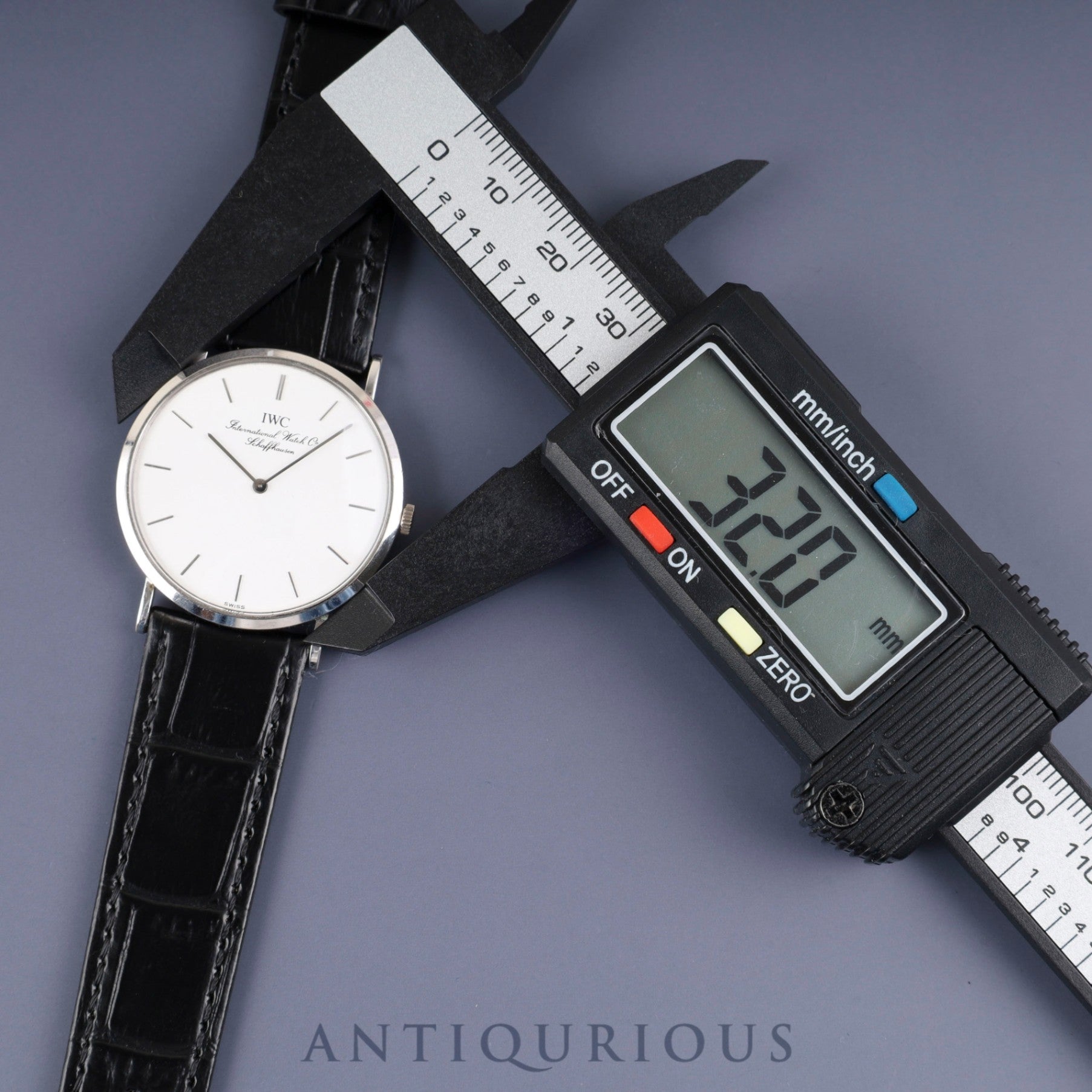 IWC ポートフィノ IW200807 手巻き 750 革 純正尾錠 (SS)ホワイト文字盤 オーバーホール済み アイダブリュシー