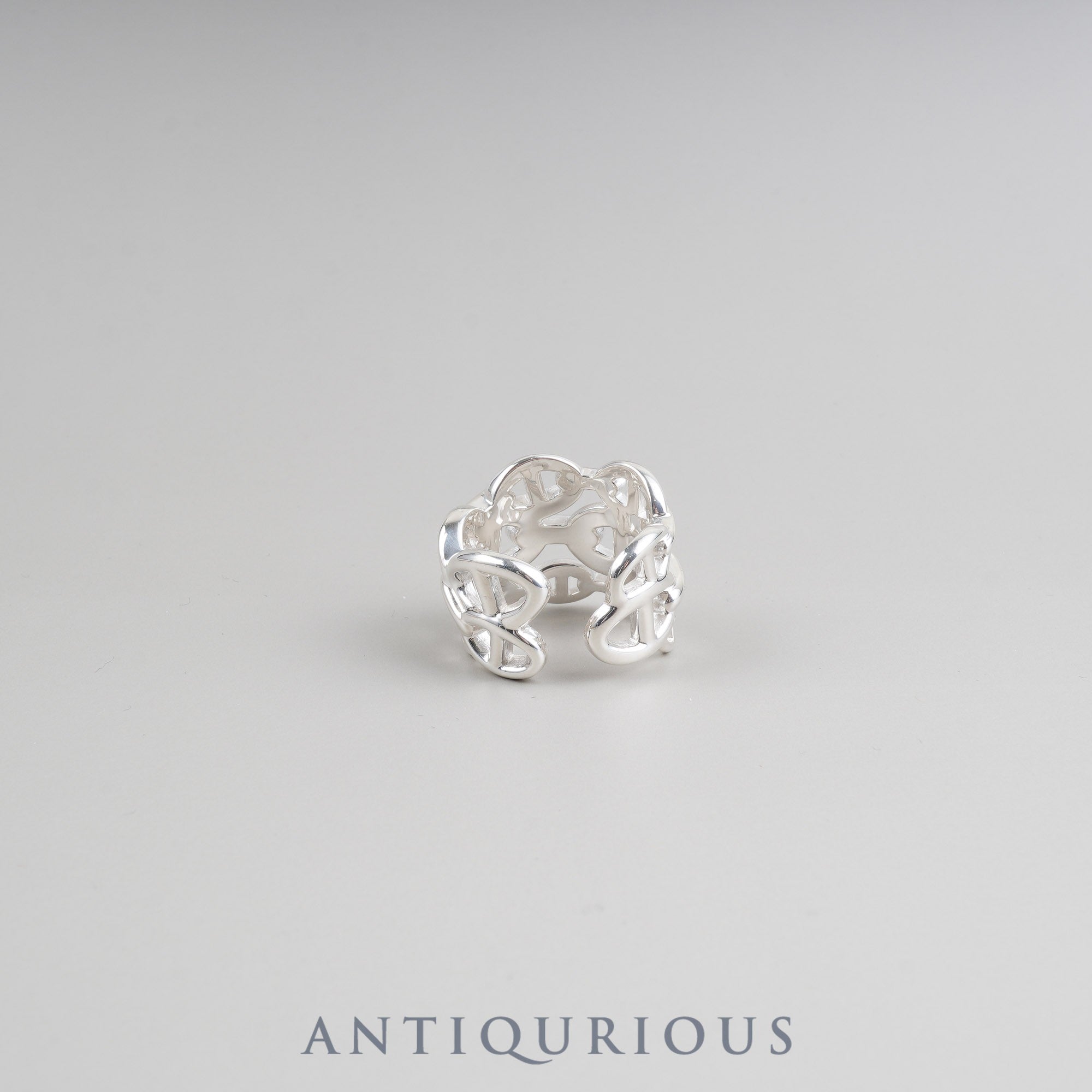Hermes Ring Chaine d'Ancre Ancienne GM SV925 #58 19 years old