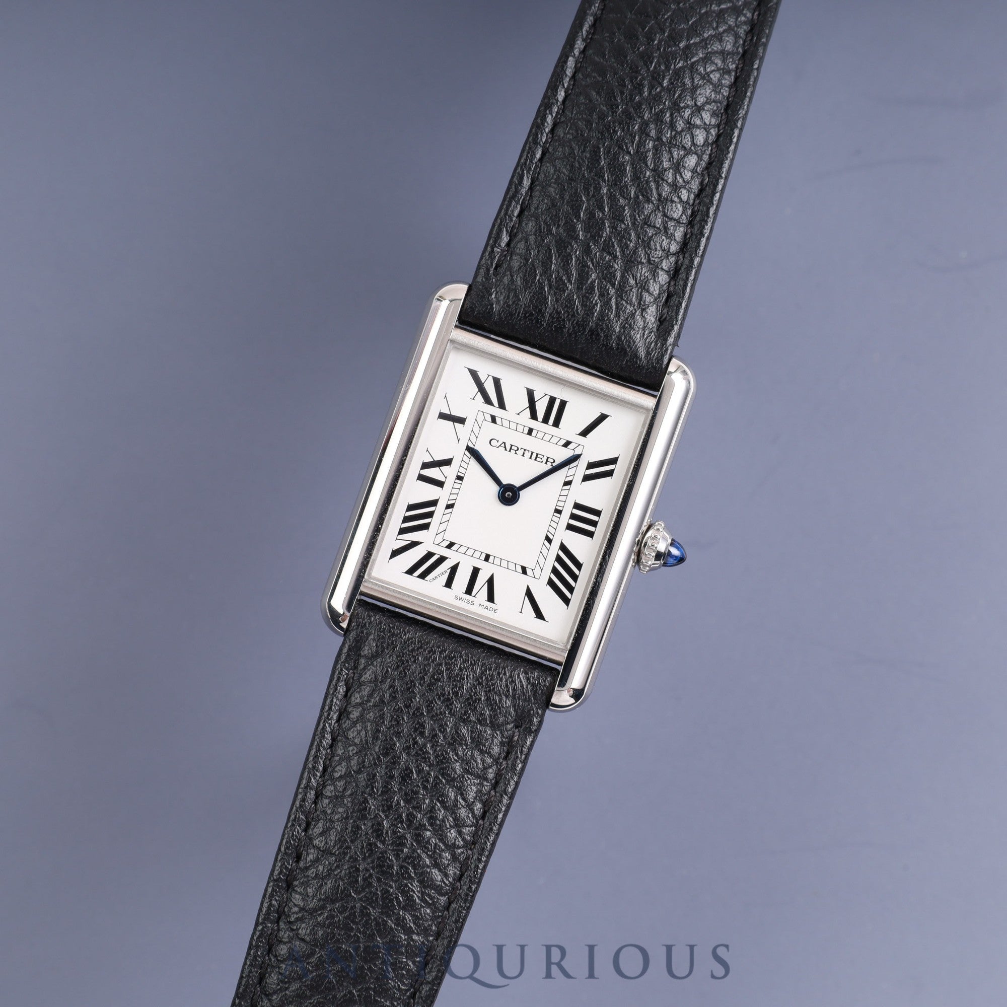 カルティエ タンクマスト LM QZ WSTA0041 / 4323 SS 革 純正ベルト 純正尾錠 シルバー文字盤 箱 保証書(2022年)