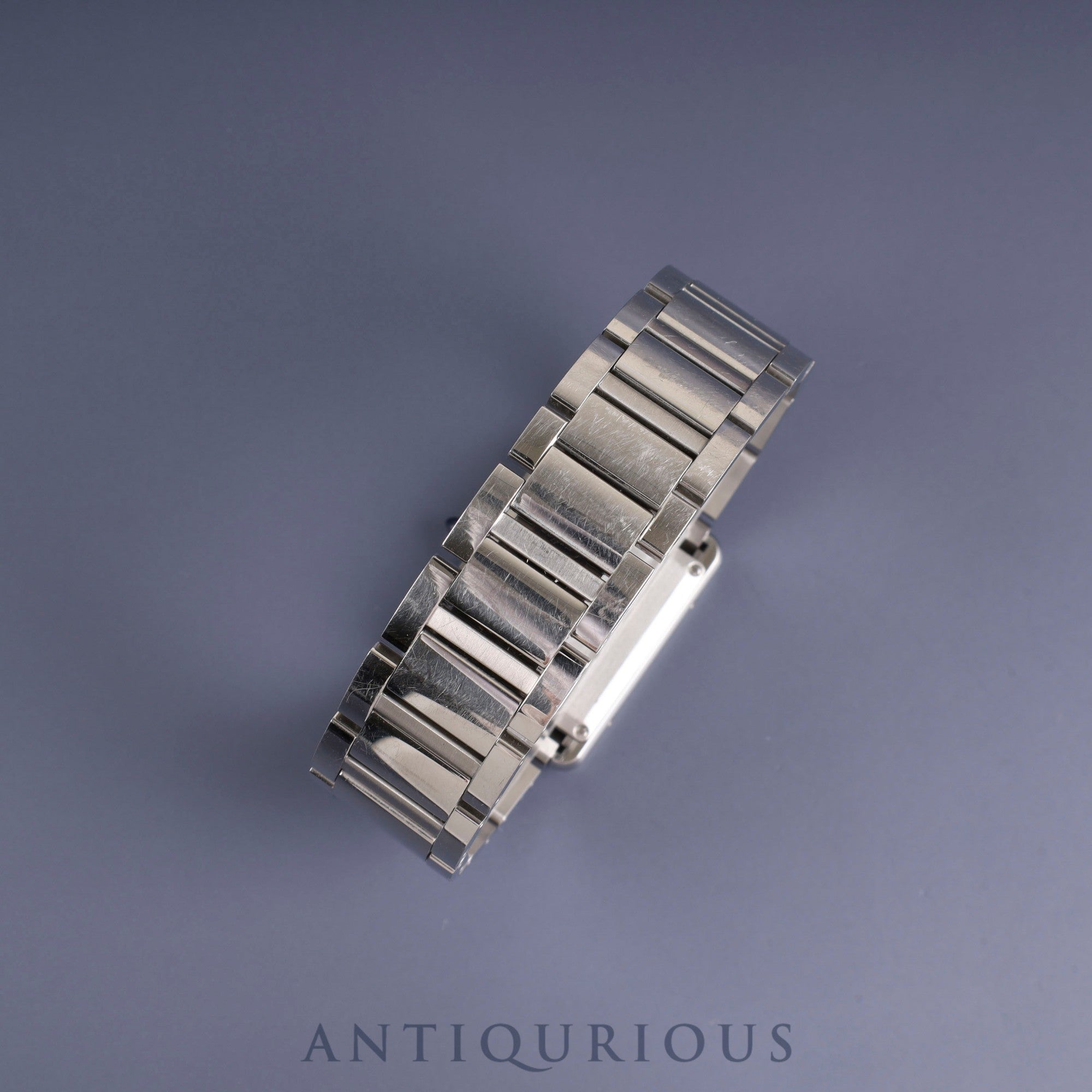 Cartier Tank Must LM WSTA0052 / 4323 Quartz SS SS White Roman Dial Overhauled