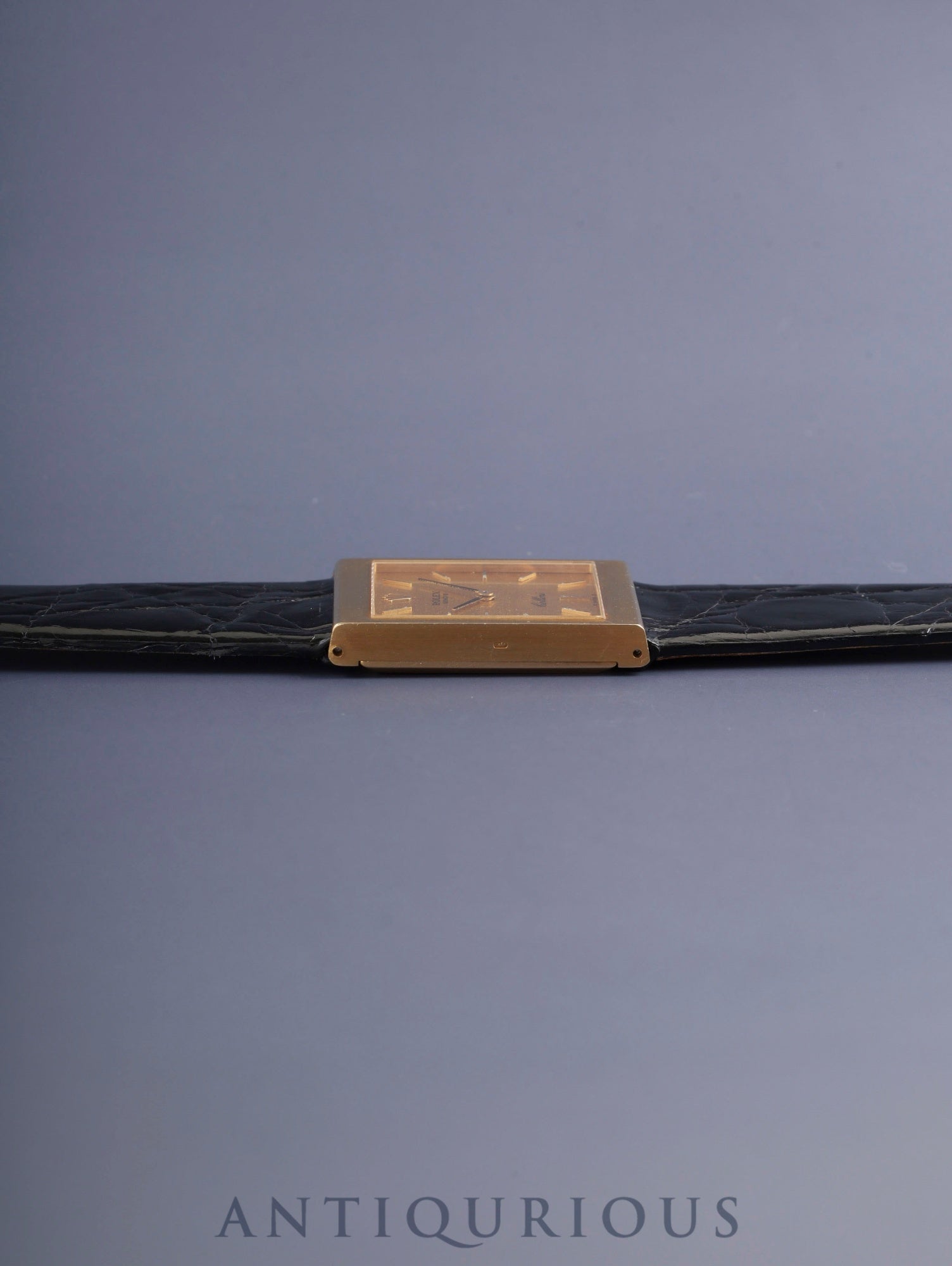 ロレックス チェリーニ 4014 手巻き Cal.1600 750YG 革 純正尾錠(GP) シャンパン文字盤 35番台(1972年) オーバーホール済み