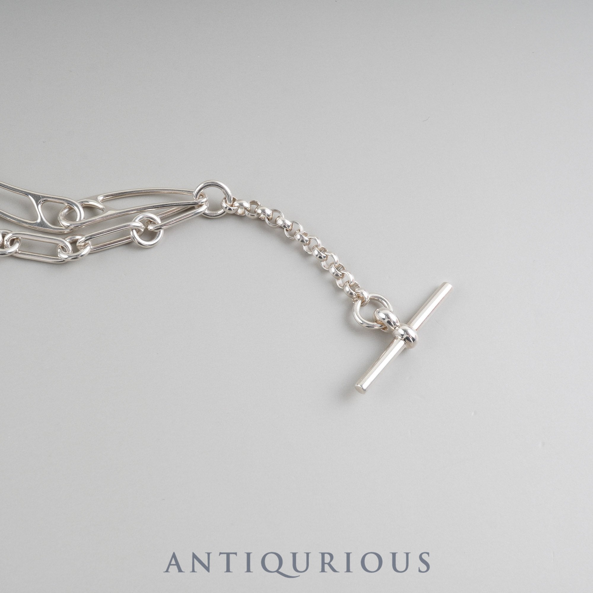 Hermes Chaine d'Ancre Punk ST Bracelet, wrist circumference approximately 16cm, SV925, box, 21 years engraved