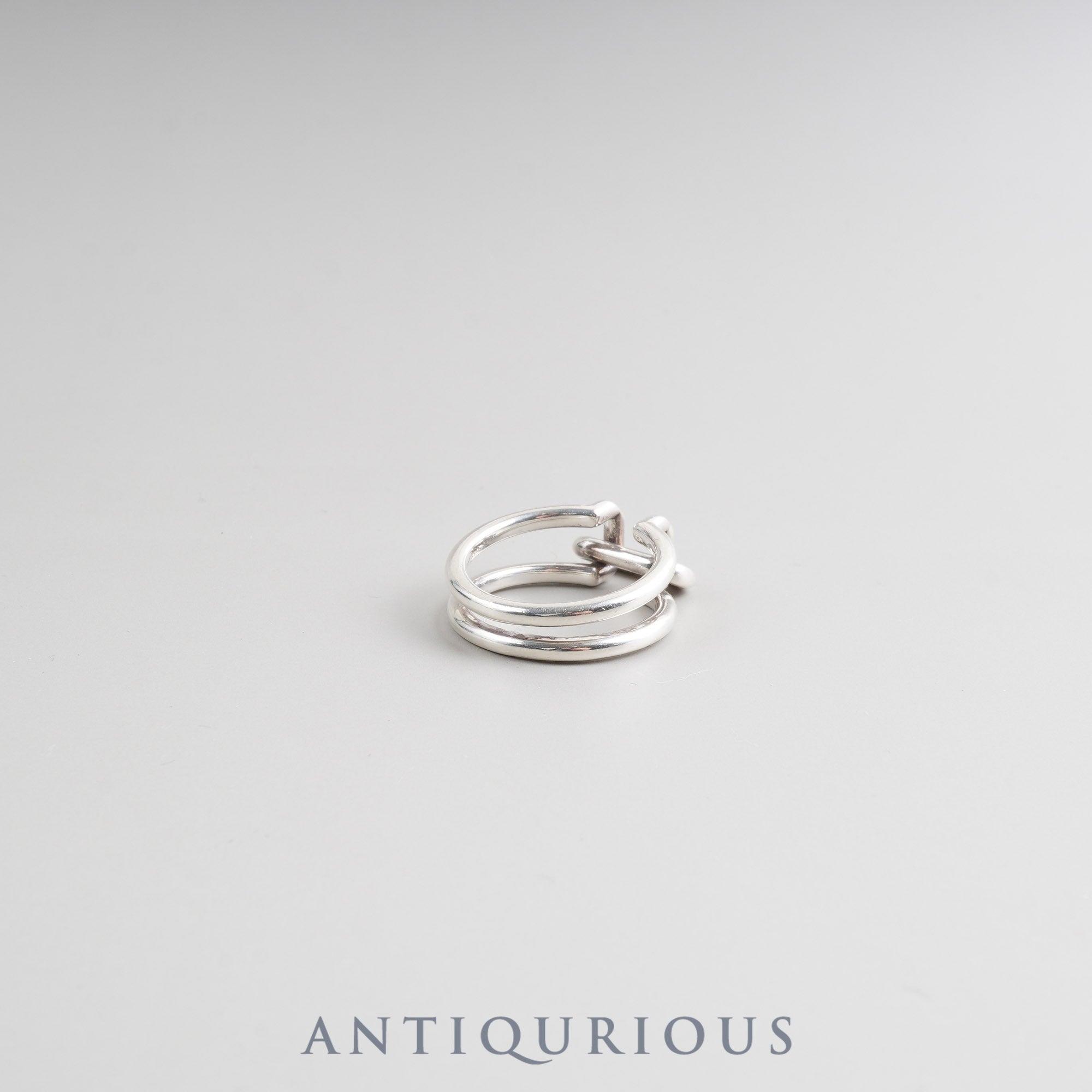 ティファニー リング ハードウェア 2ロウ スターリングシルバー 約15.5号