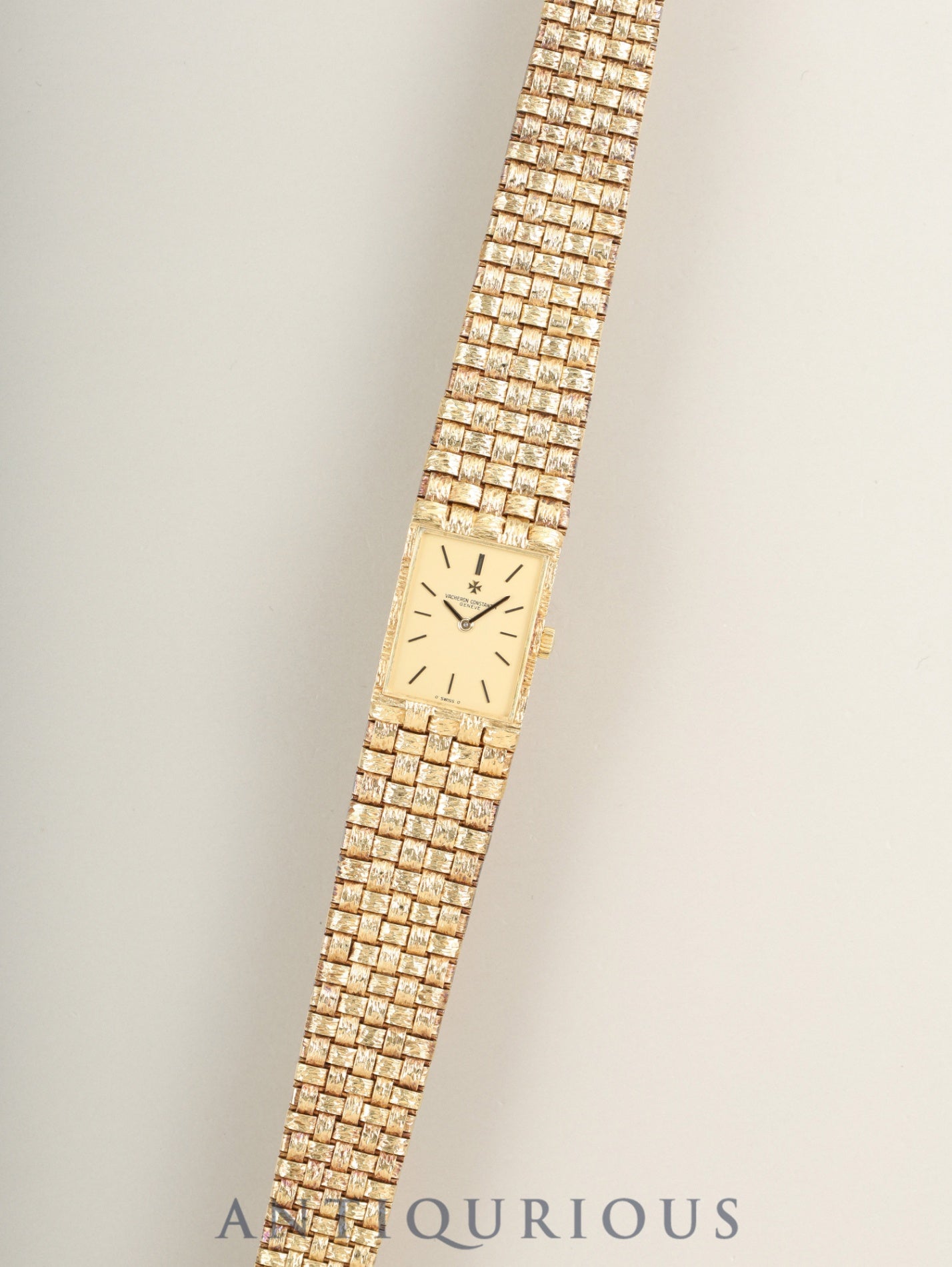 Vacheron Constantin Mesh d'Or 33030 Manual Winding Cal.1052 750YG 750YG Champagne Dial Overhauled