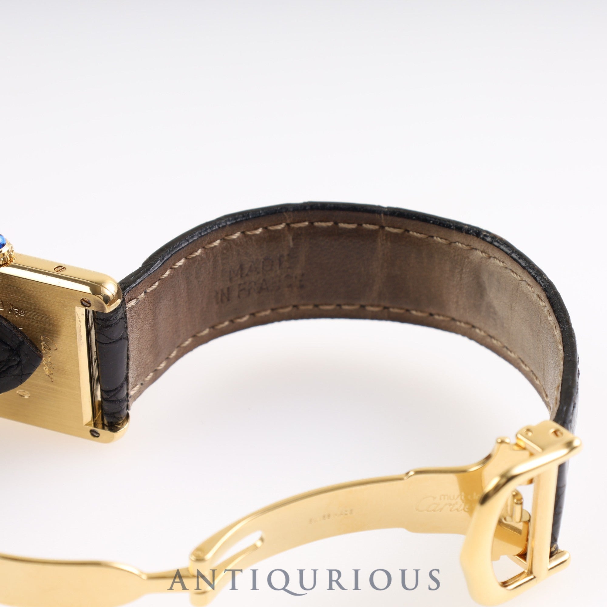 Cartier Must Tank LM QZ W1006354/590005 Genuine buckle Trinity dial Box Warranty card (1996) Completed Cartier boutique service