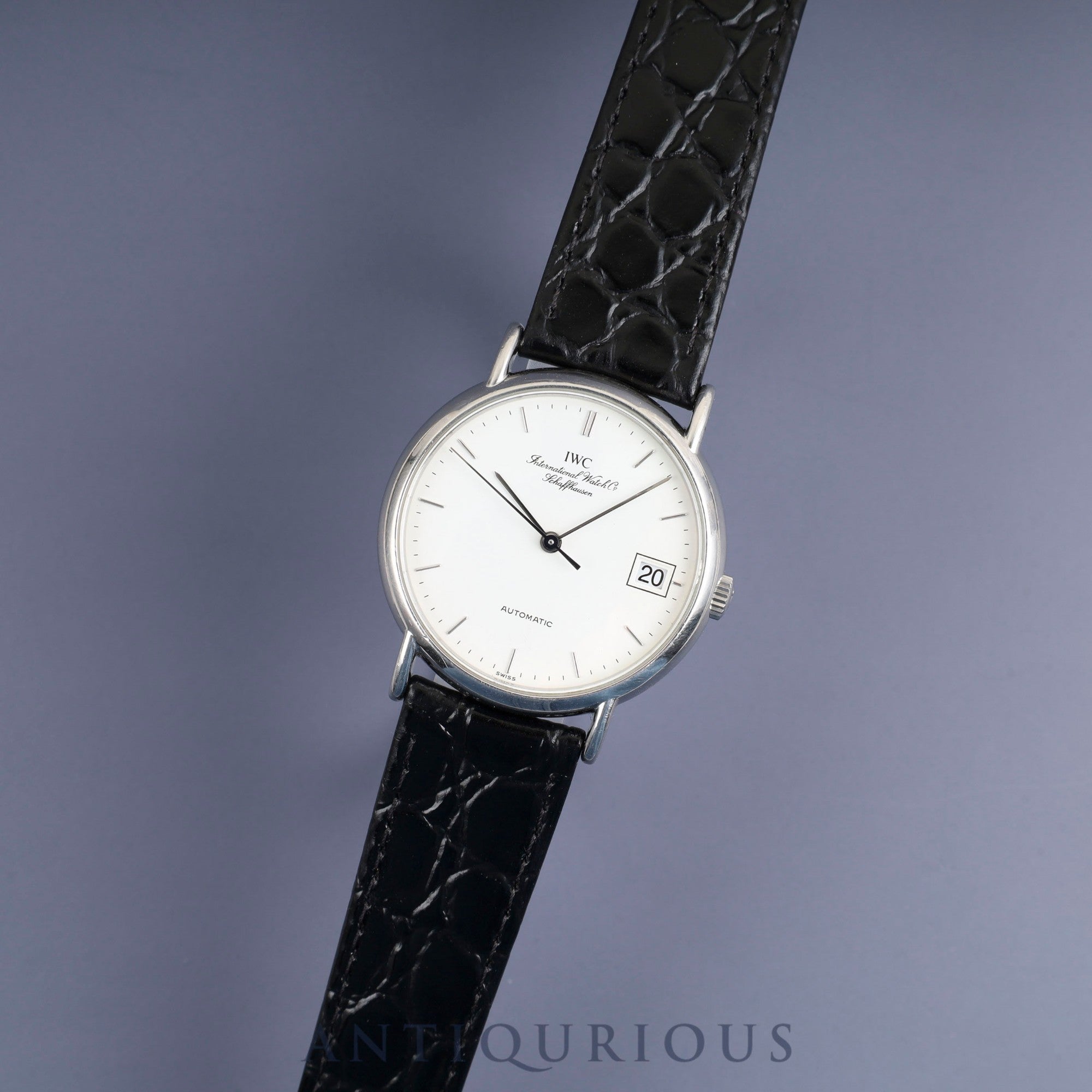 IWC ポートフィノ 3513024 自動巻き Cal.C.30120 SS 革 社外尾錠(SS) ホワイト文字盤 オーバーホール済み アイダブリュシー