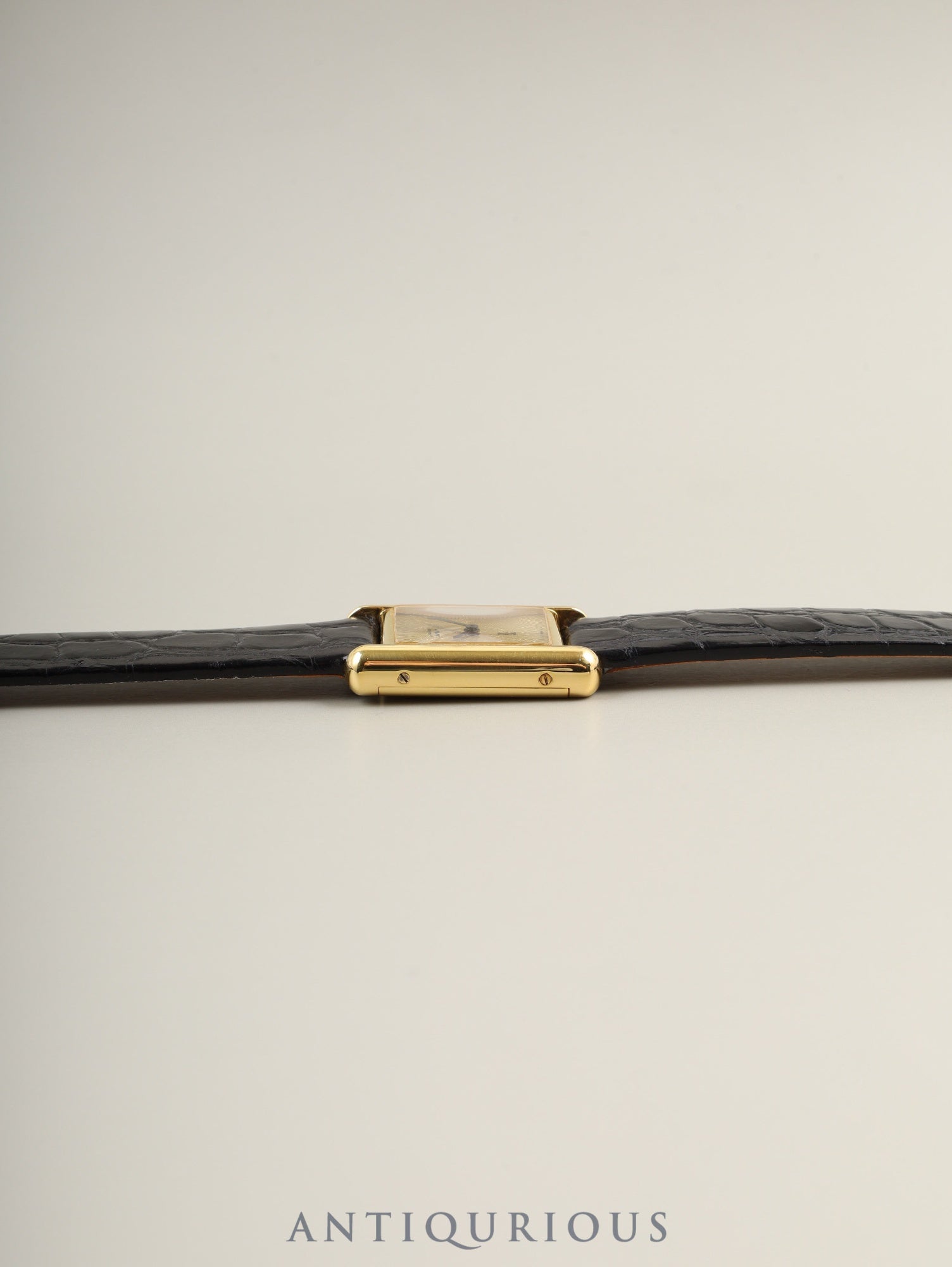 カルティエ マストタンク SM 手巻き Cal.78-1 SV925 純正尾錠(GP) サンレイ文字盤(SWISS表記) オーバーホール済み 新品仕上げ済み