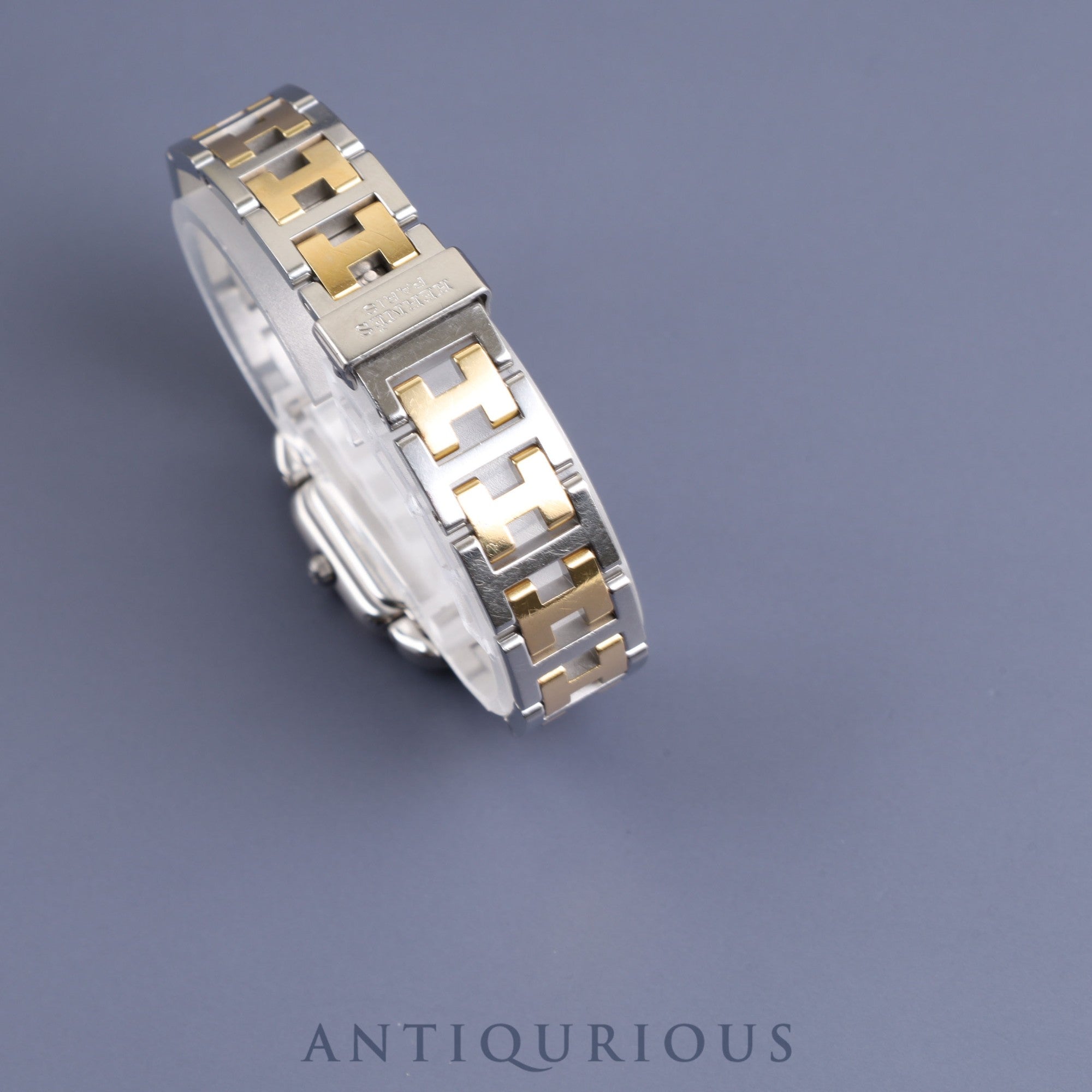 Hermes Rally RA1.220 Quartz Cal.976.001 SS/GP White Dial Overhauled