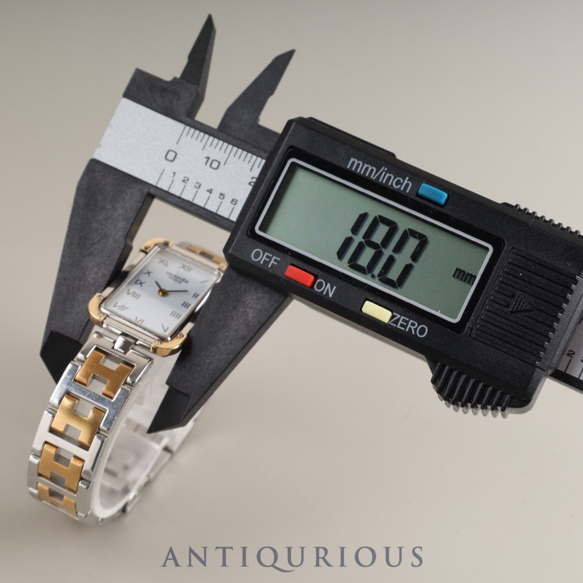 エルメス クロアジュール CR1.220 クォーツ Cal.976.001 SS/GP SS/GP ホワイト文字盤 オーバーホール済み