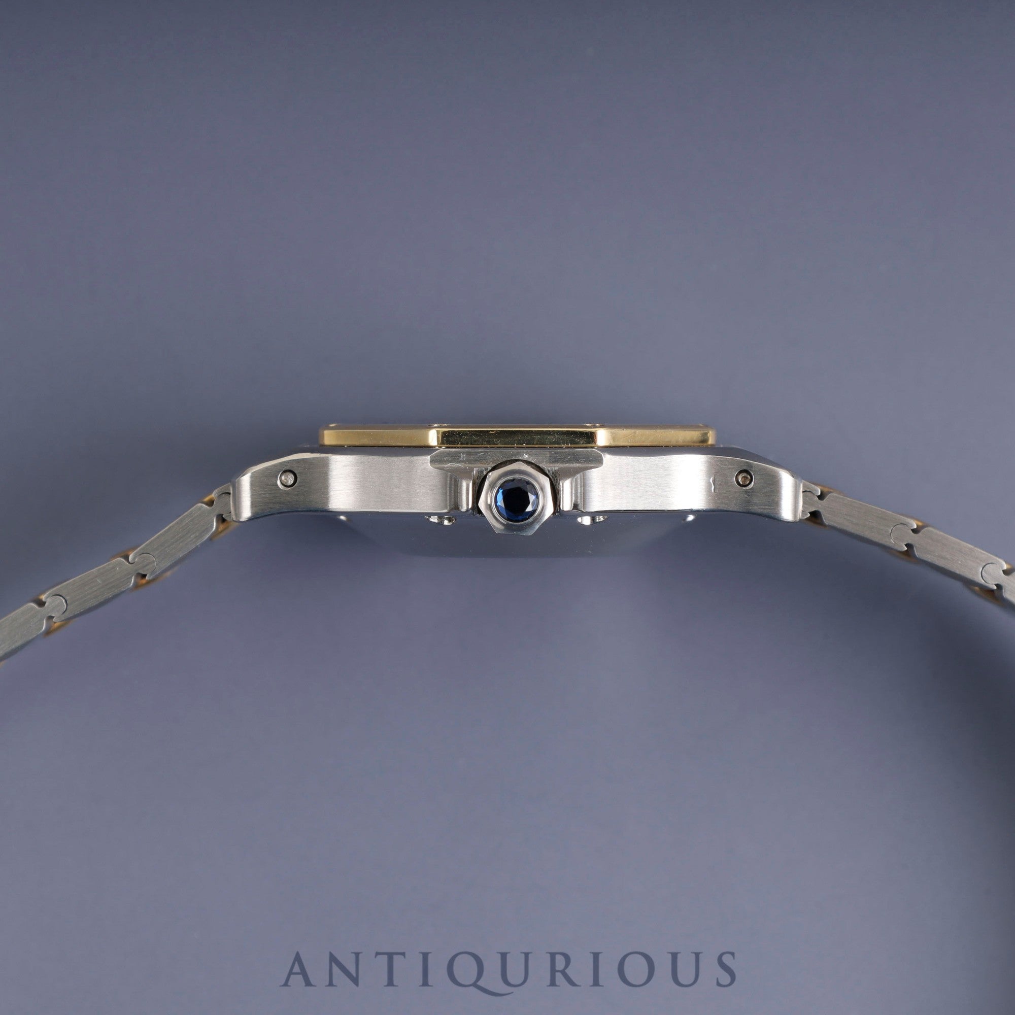 Cartier Santos Octagon LM 2966 Automatic Cal. 077 Stainless Steel/Yellow Gold White Roman Dial Overhauled