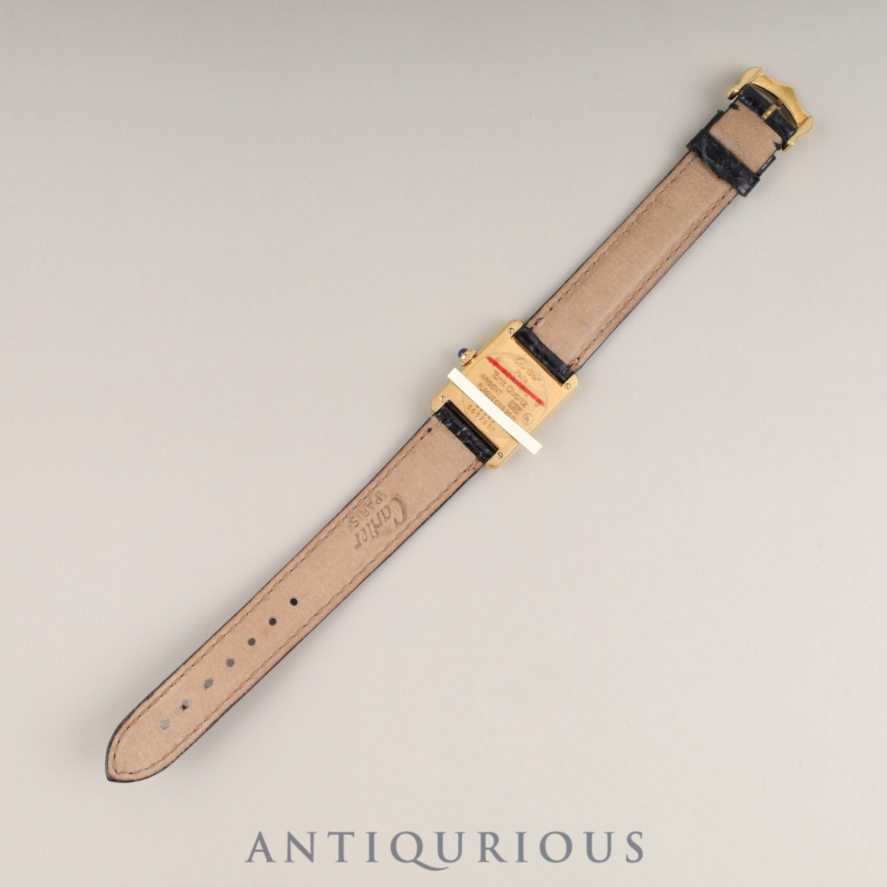 カルティエ マストタンク SM 5057001 クォーツ Cal.057 SV925 純正革ベルト 純正尾錠(GP)フロントトリニティ文字盤 オーバーホール済み