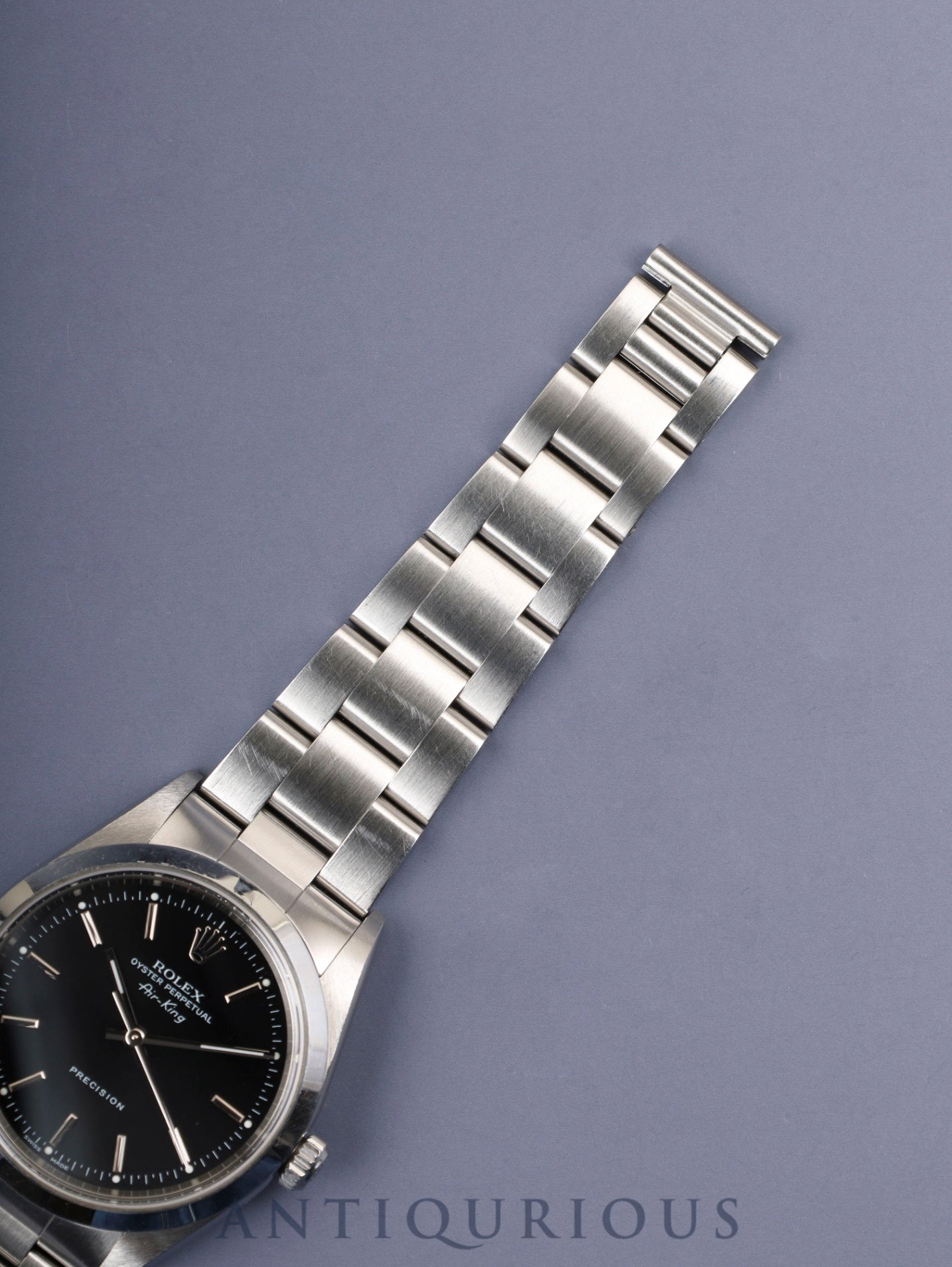 Rolex Air-King 14000 Automatic Caliber 3130 Stainless Steel Black Dial Y Series (2002) Warranty Card Box Tag Booklet Case Overhauled