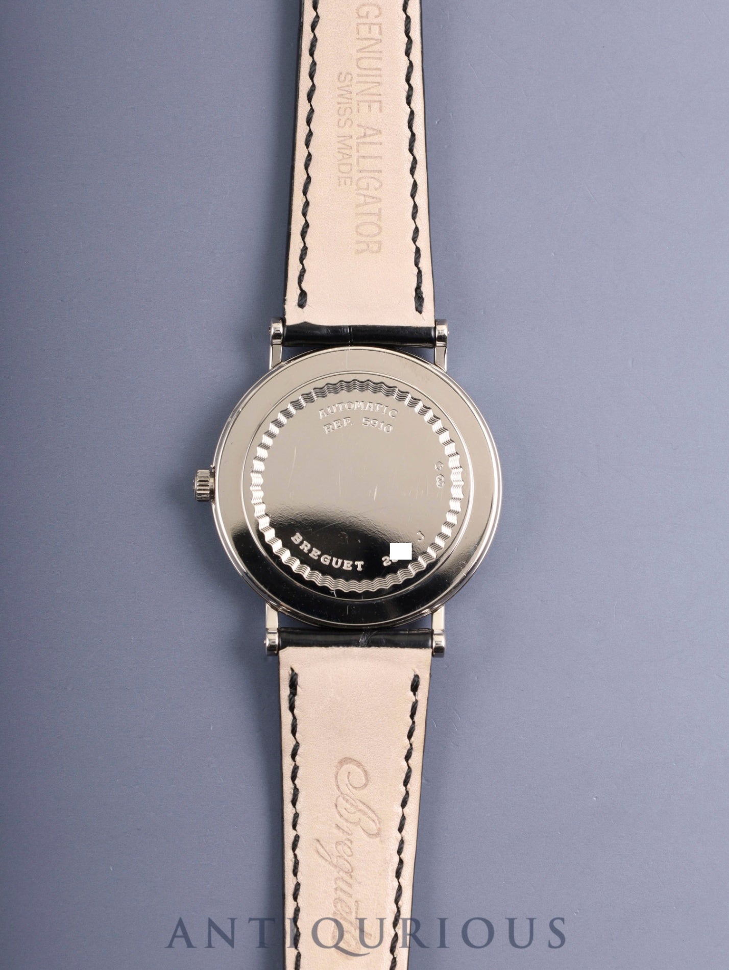 ブレゲ クラシック ツインバレル 5910BB.15.984 自動巻き Cal.591 750WG 純正革ベルト 純正尾錠(750WG)シルバー文字盤 箱 冊子 保証書(2002年)オーバーホール済み