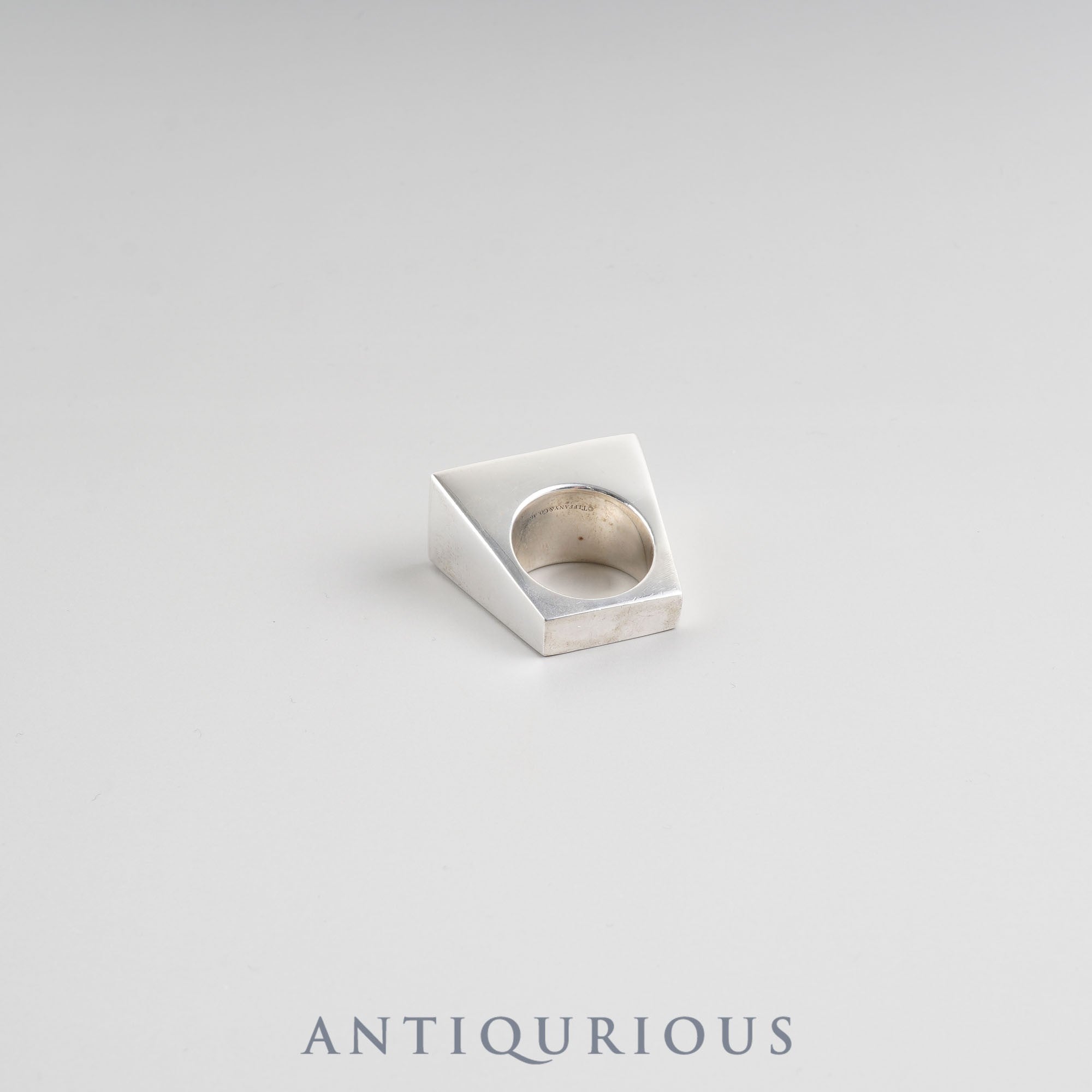 ティファニー リング レクタングルブロック スターリングシルバー 約13号