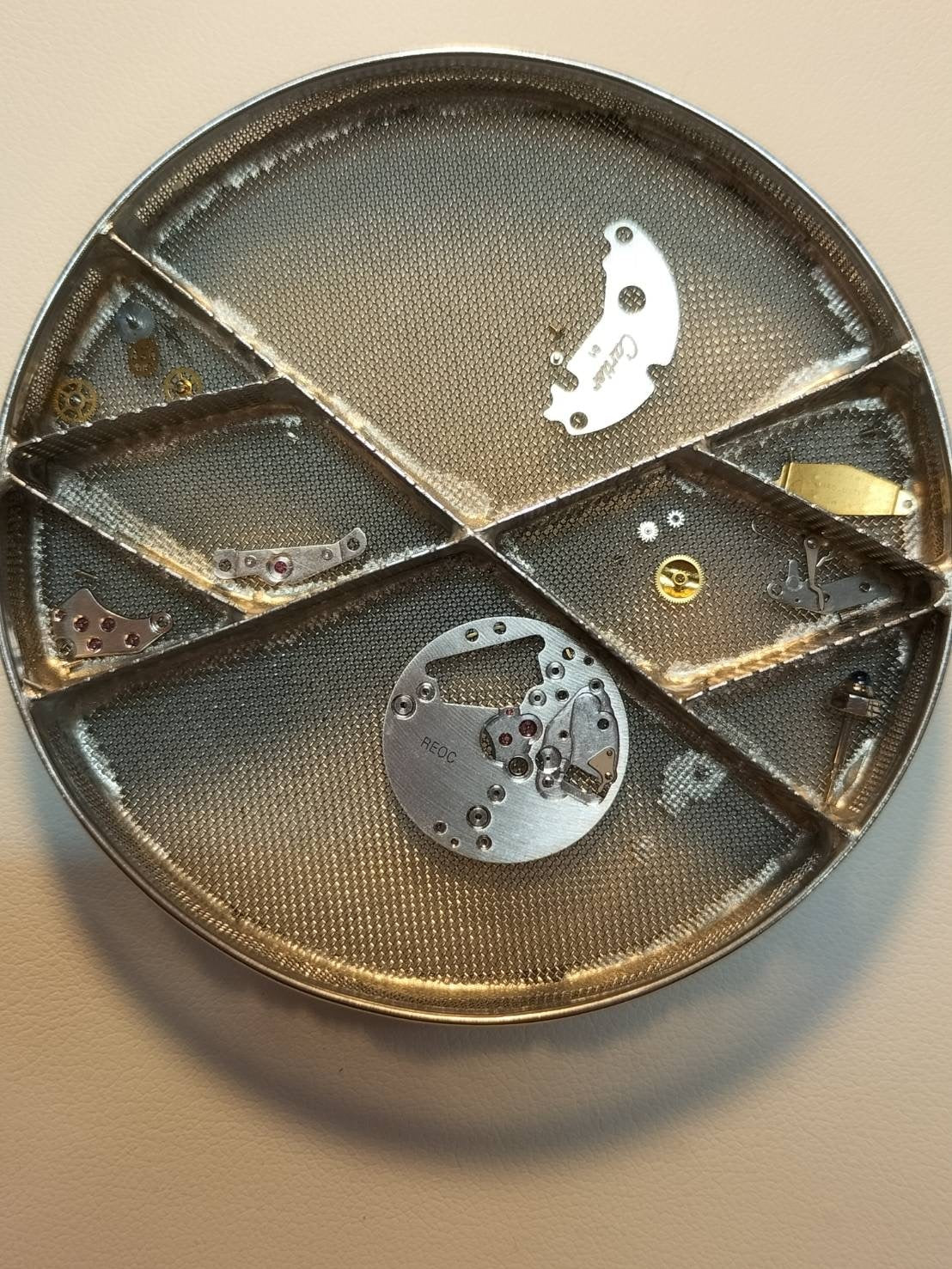 Cartier Santos Vendome SM 8192 Quartz Cal.81 SS SS Ghost (Gray) Dial Overhauled