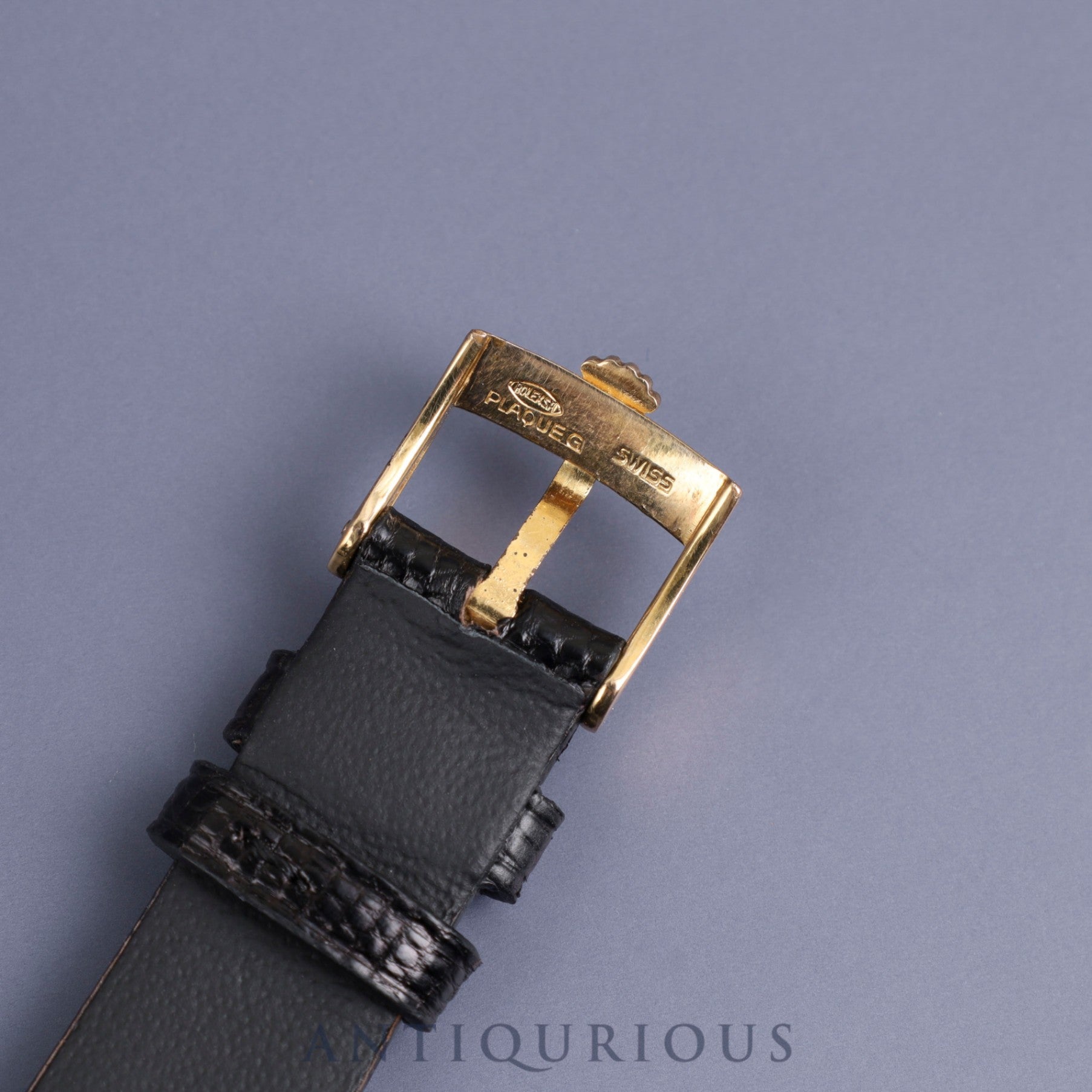 Rolex Cellini 3806/8 Manual winding Cal.1600 750 Leather Genuine buckle (GP) Black dial No. 40 (1974) Box International service warranty (2013) Overhauled