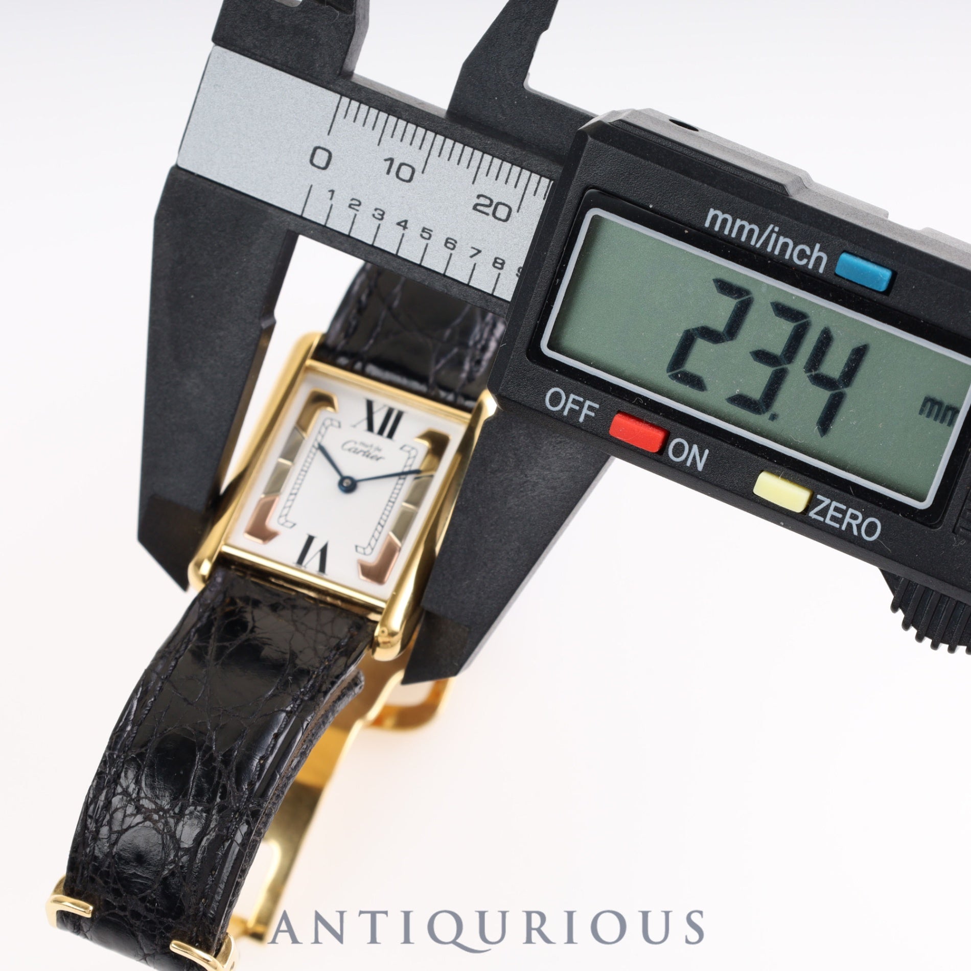 Cartier Must Tank LM QZ W1006354/590005 Genuine buckle Trinity dial Box Warranty card (1996) Completed Cartier boutique service