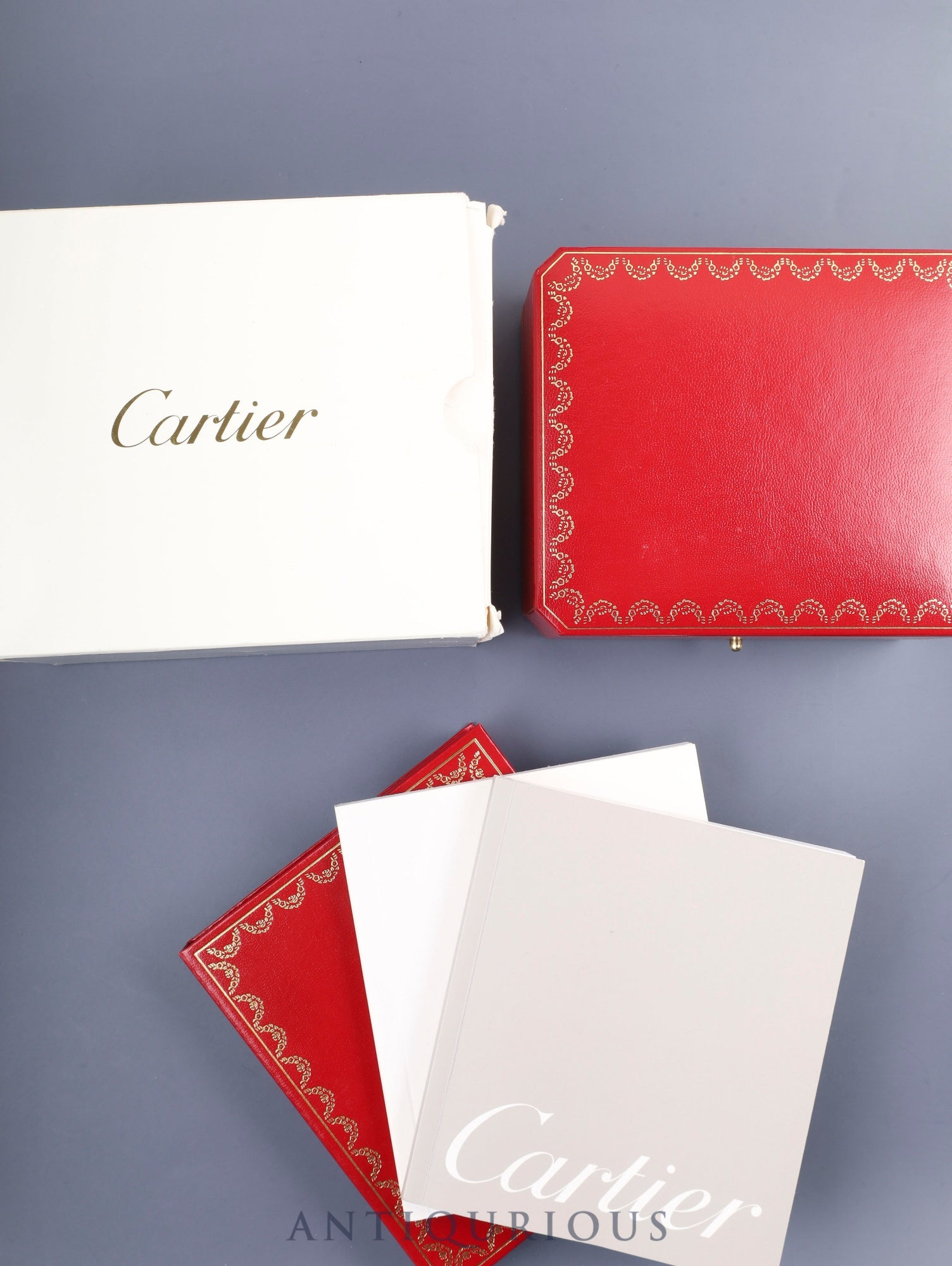 カルティエ マストタンク GM(XL) W1017454 / 2413 クォーツ Cal.687 SV925 純正革ベルト 純正Dバックル(GP)アイボリーローマン文字盤(SWISS MADE表記) 箱 冊子 保証書 (2004年) オーバーホール済み