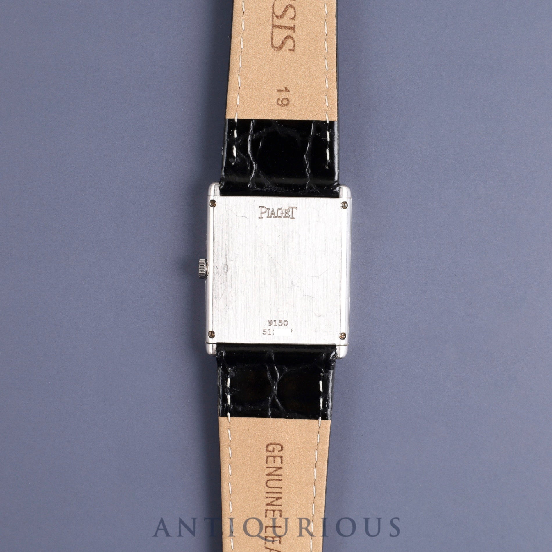 ピアジェ プロトコール 9150 手巻き Cal.9P2 750WG 革 純正尾錠(750WG) シルバー文字盤 純正替えベルト オーバーホール済み