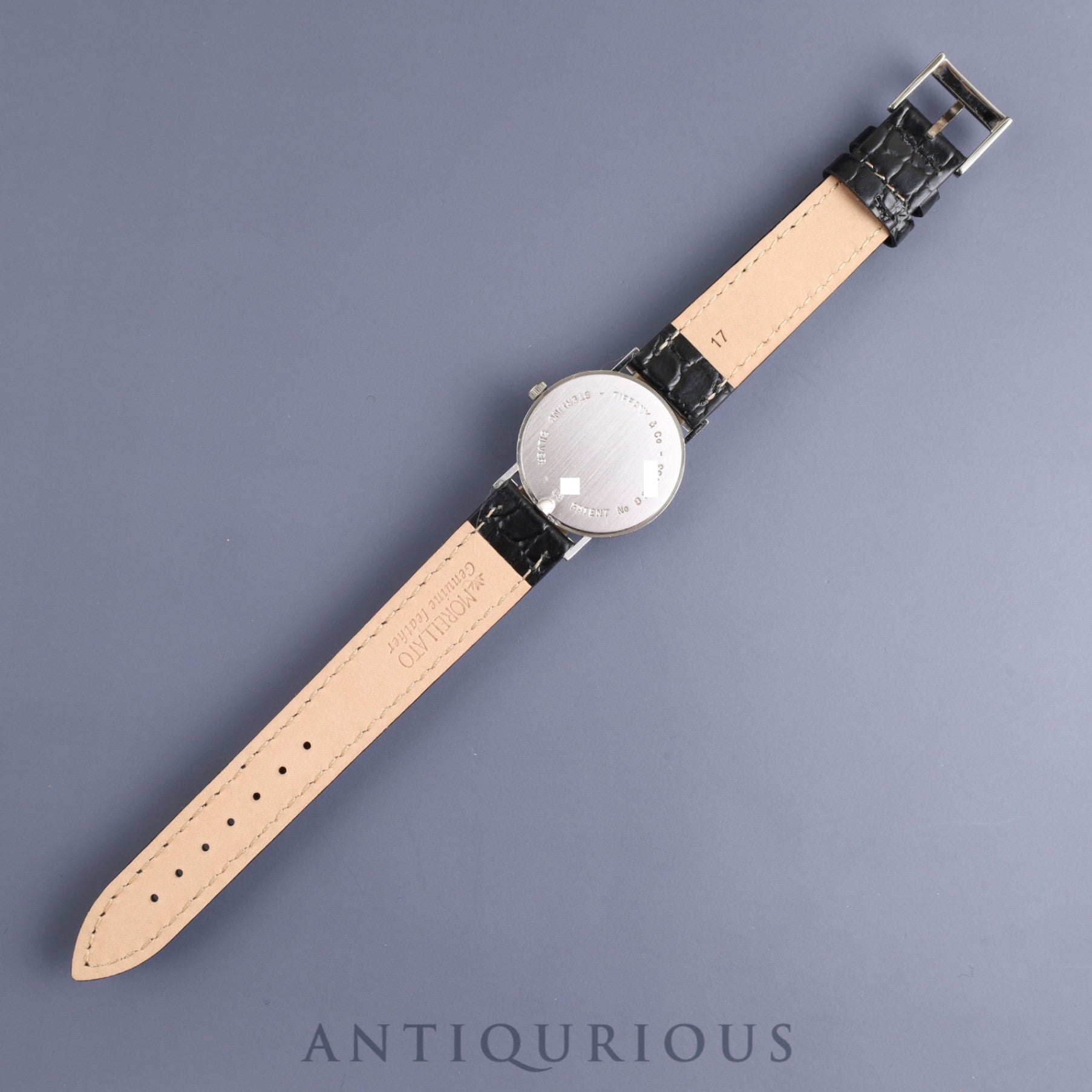 ティファニー アトラス SV CASE W152S クォーツ SV925 革 純正尾錠(SS) シルバー文字盤 オーバーホール済み