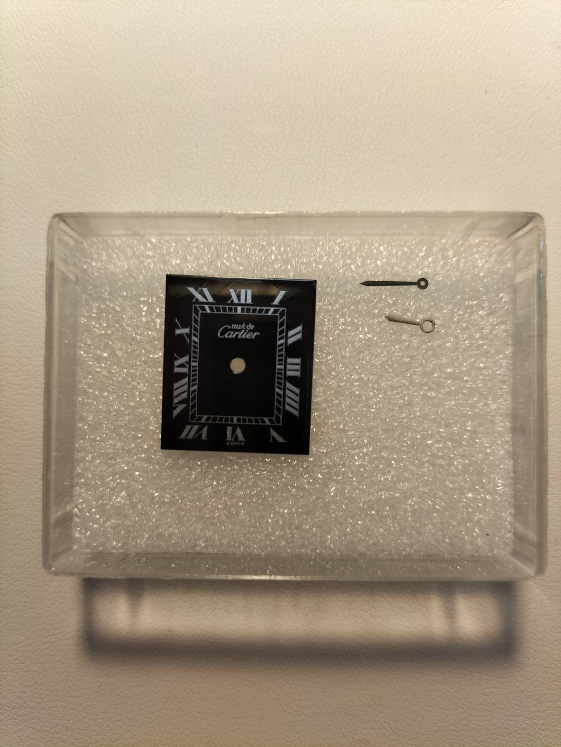 カルティエ マストタンク LM 手巻き Cal.78-1 SV925 革 純正尾錠(GP)ブラックローマン文字盤 オーバーホール済み 新品仕上げ済み