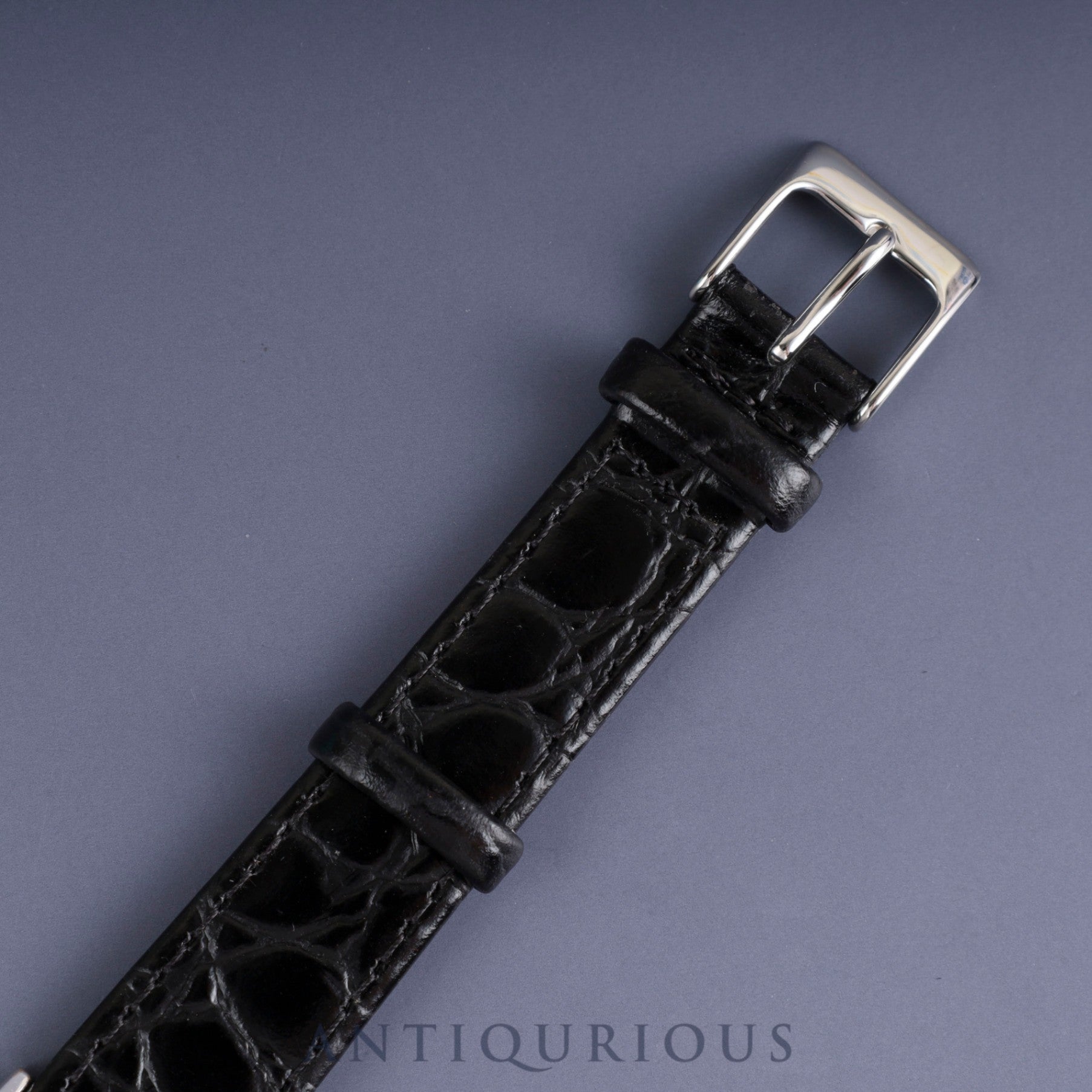 オメガ デ・ヴィル グリマデザイン 5110378 手巻き SS 革 社外尾錠(SS) ブルー文字盤 オーバーホール済み