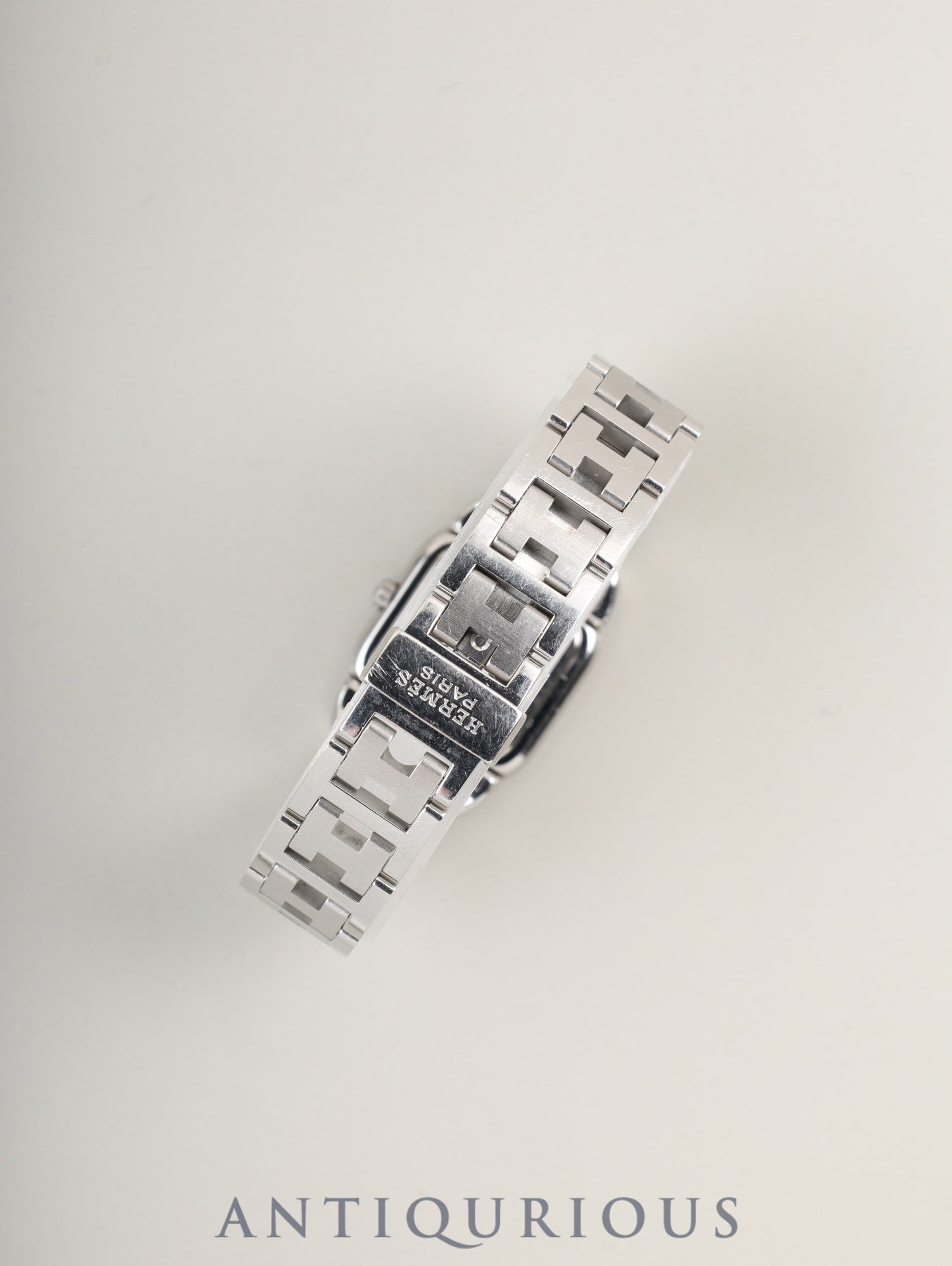 エルメス ラリー RA1.210 クォーツ Cal.976.001 SS SS ホワイト文字盤 箱 オーバーホール済み