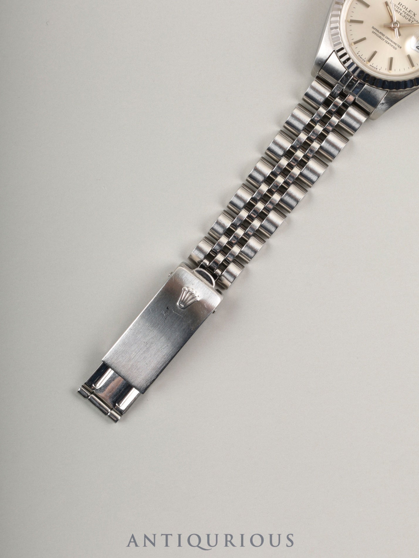 ロレックス デイトジャスト 69174 レディ 自動巻き Cal.2135 SS/WG SS シルバー文字盤 N番(1991年) オーバーホール済み