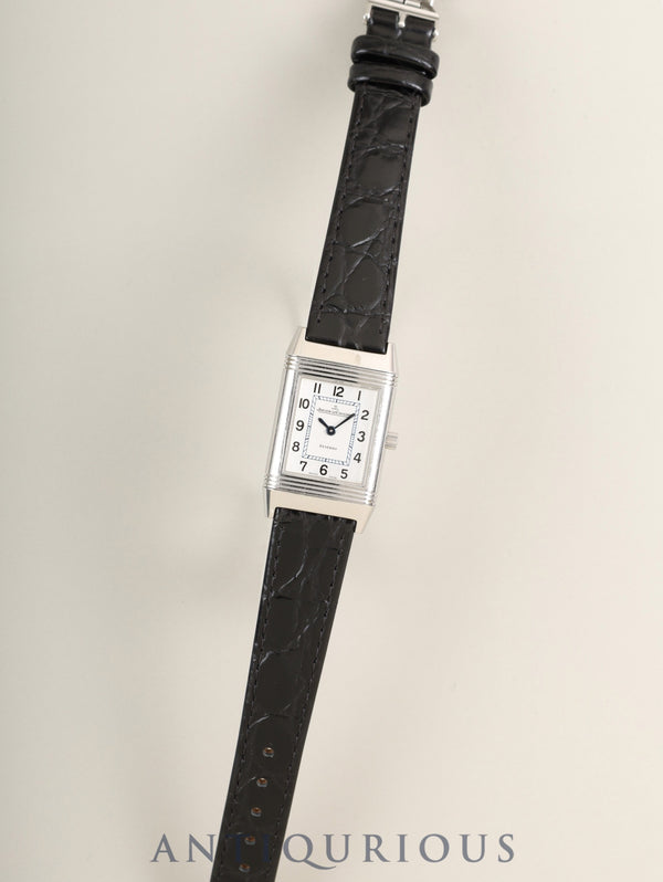 Jaeger-LeCoultre Reverso Lady 260.8.86 / JLQ2608412 Manual Winding Cal.846/1 SS Leather Original Buckle (SS) Silver Arabic Box Papers Warranty (2012) Overhauled