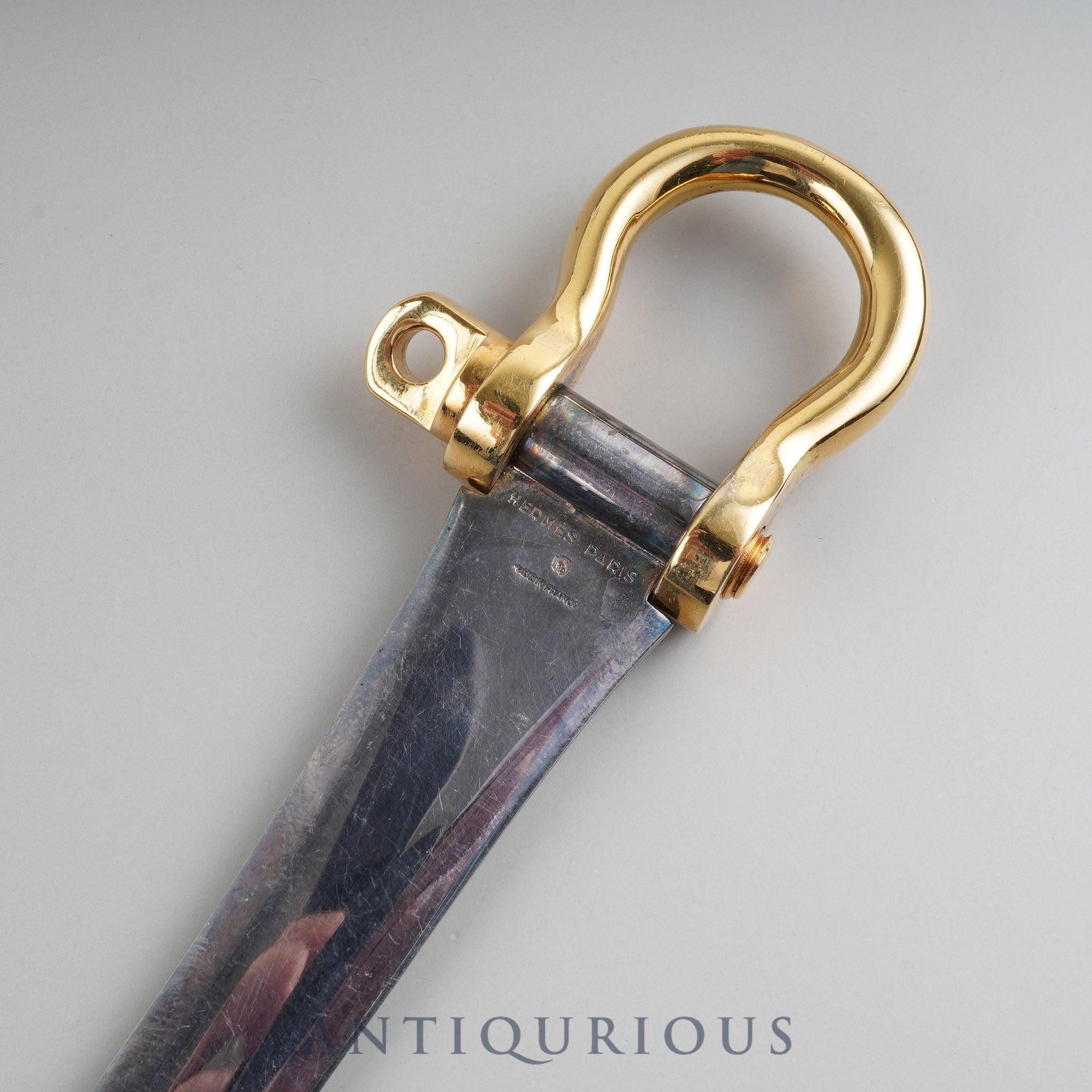 エルメス ペーパーナイフ メタル シルバー×ゴールド