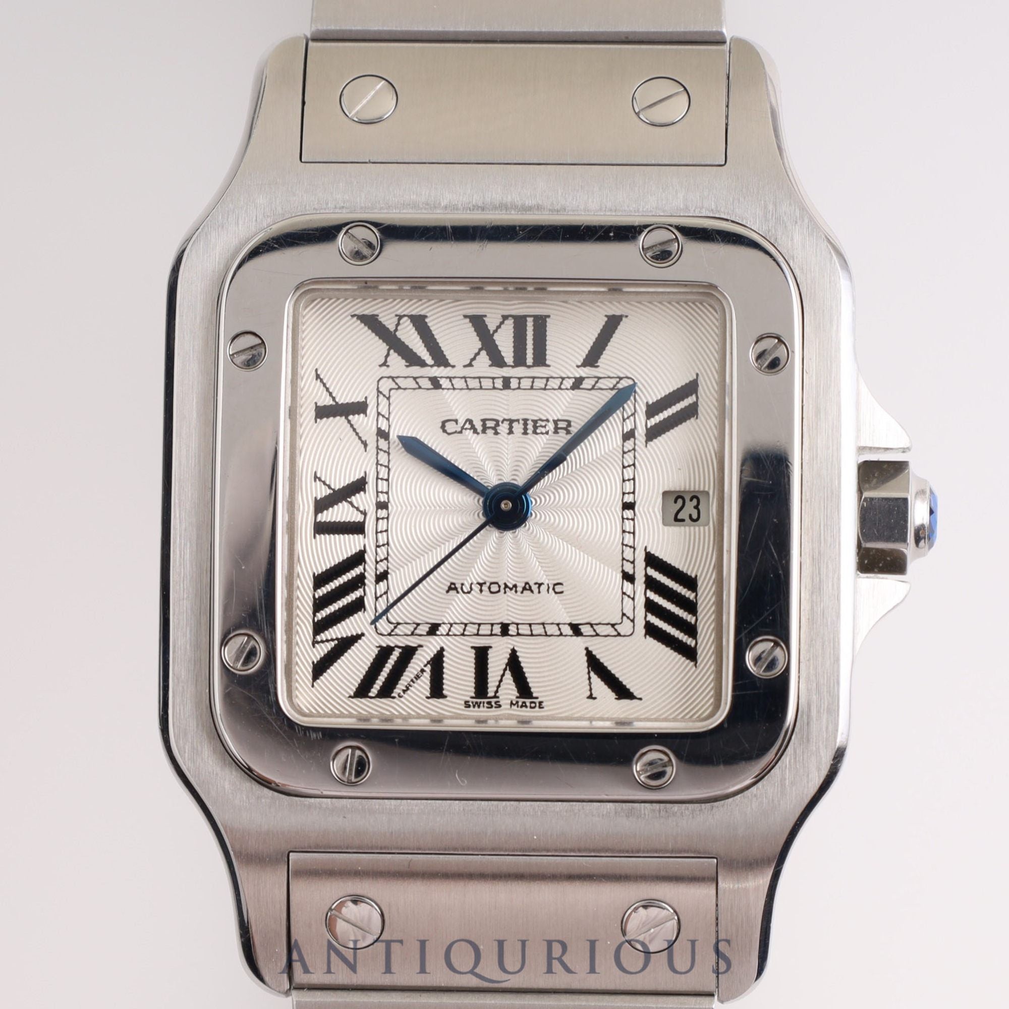 Cartier Santos Galbee LM W20055D6 2319 Automatic, Guilloche dial, box, instructions