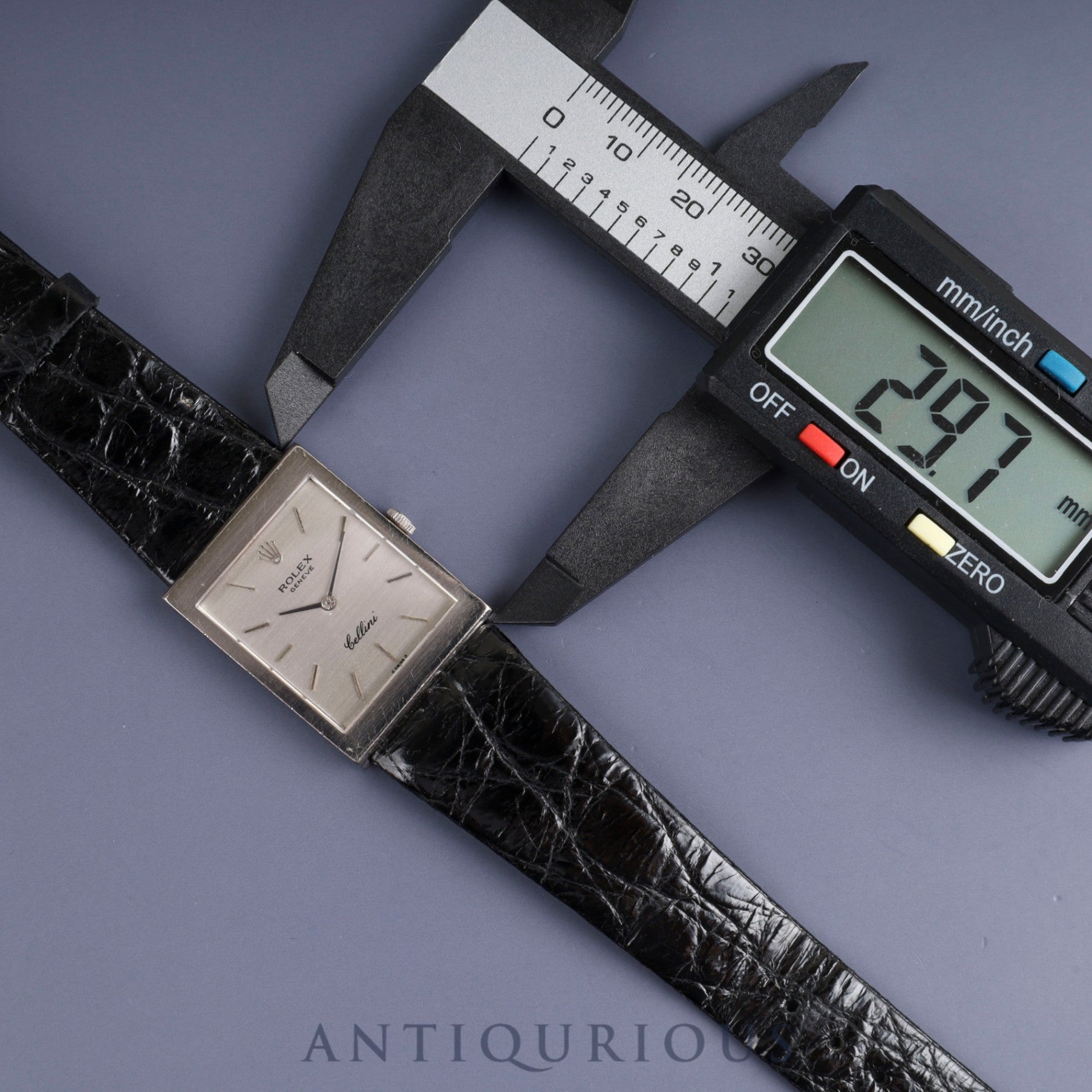 Rolex Cellini 4014 Manual winding Cal.1600 750 Leather Genuine buckle (GP) Silver dial No. 39 (1973) Overhauled