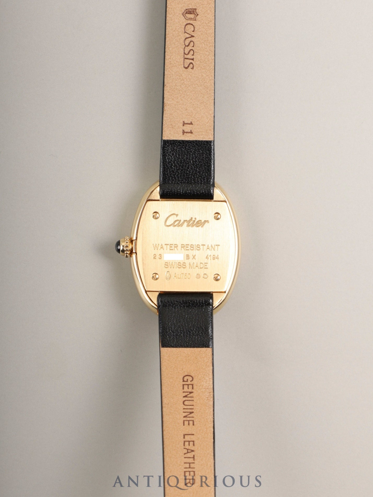 Cartier Baignoire SM WGBA0007 / 4194 Quartz Cal.159 750YG Leather Original Pin Buckle (750YG) Ivory Roman Dial (SWISS MADE marking) Box (Cushion: old model) Booklet Warranty (2022) Overhauled