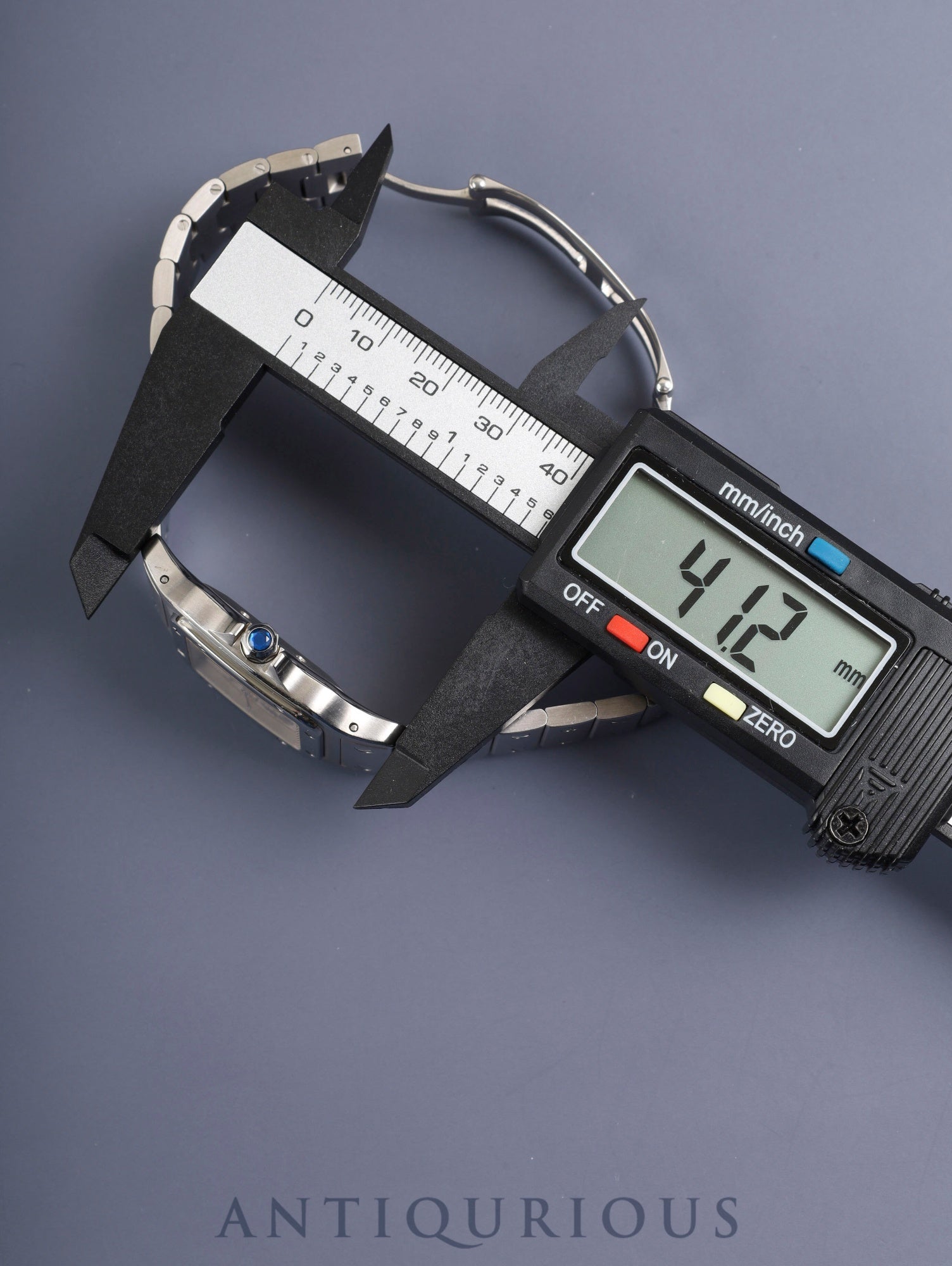 カルティエ サントス ガルベ LM W20040D6 / 2319 自動巻き Cal.ETA2000-1 SS SS シルバーギョーシェ文字盤 箱 オーバーホール済み