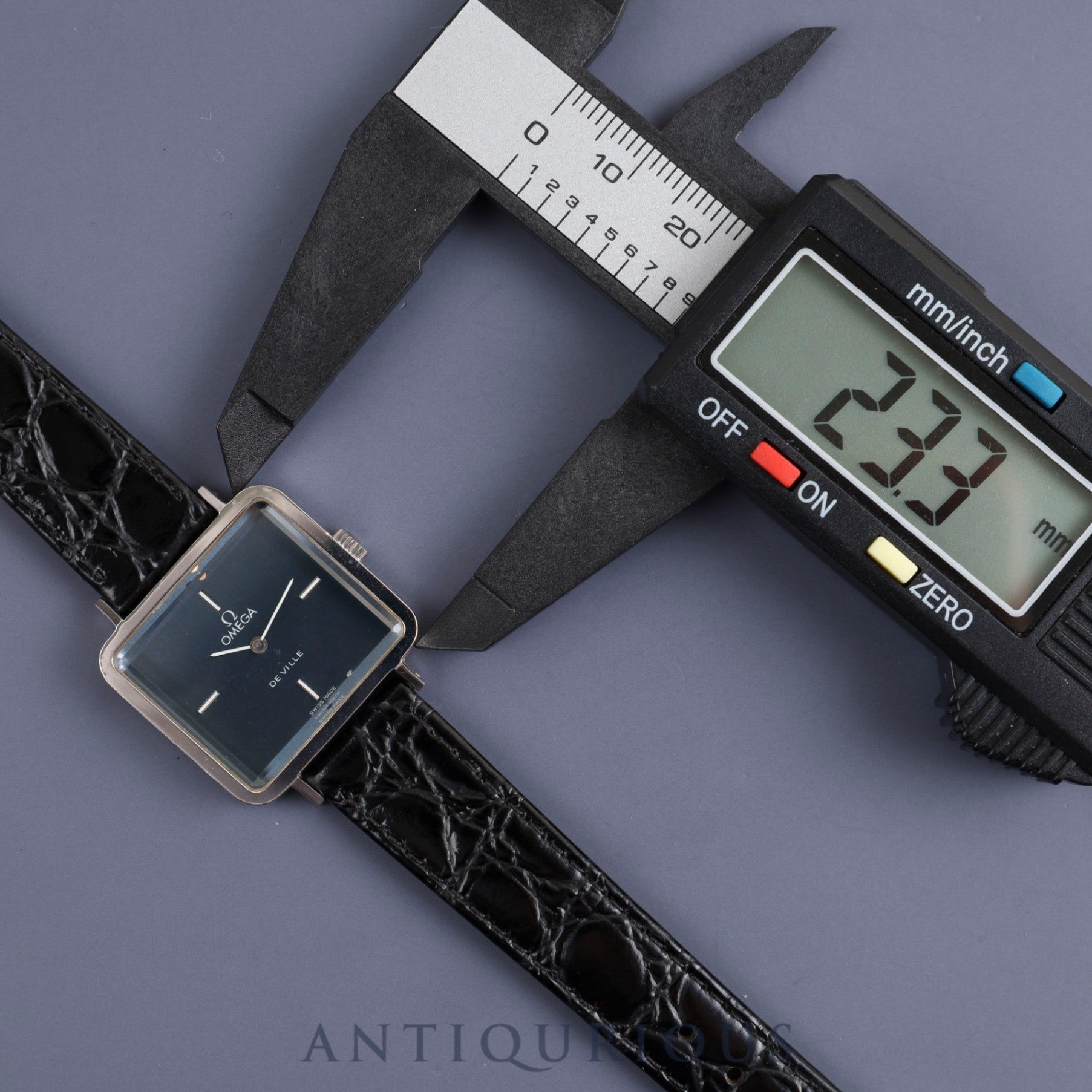 オメガ デ・ヴィル 511.0375 手巻き Cal.625 SS 革 純正尾錠(SS)ネイビー文字盤 オーバーホール済み