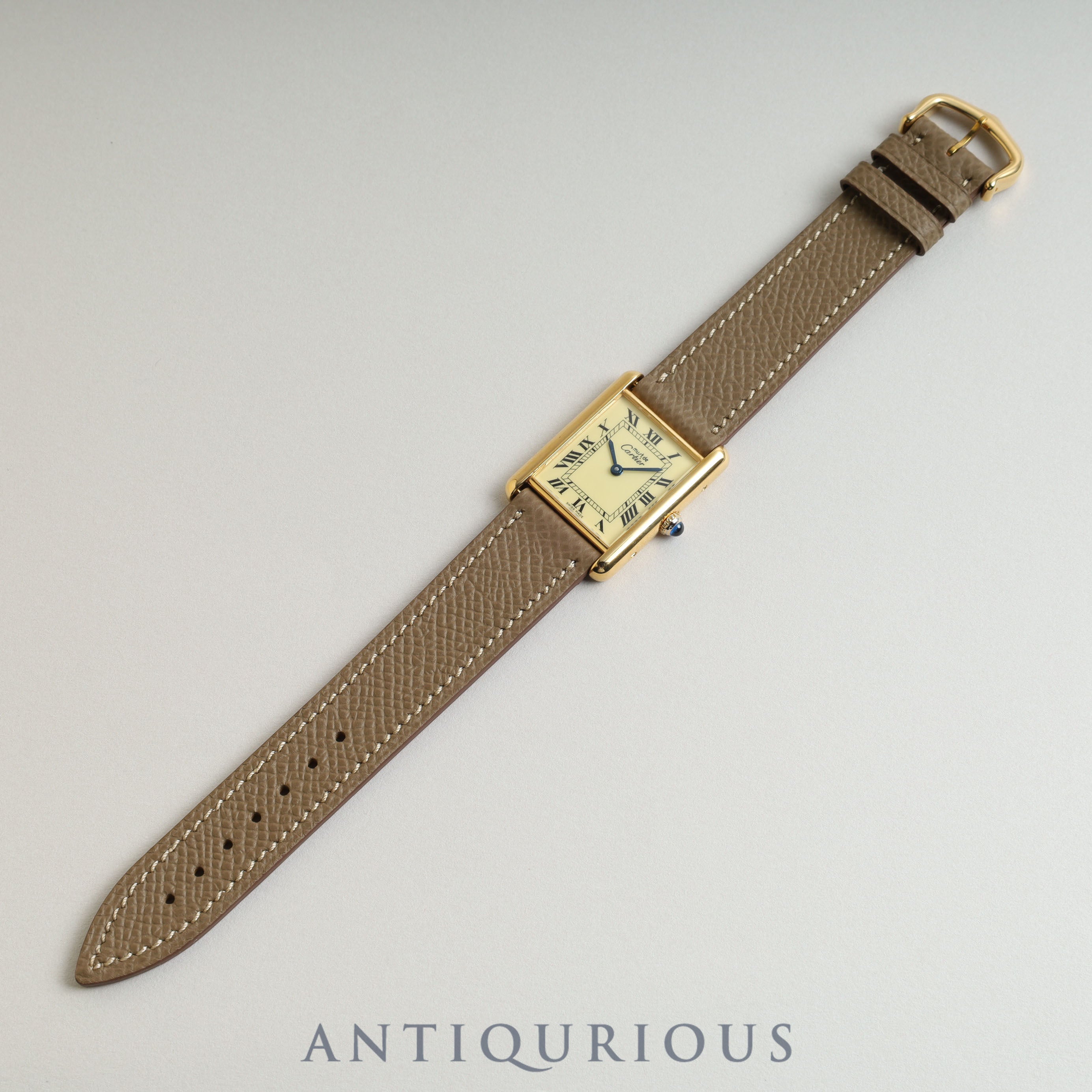 カルティエ マストタンク LM アイボリー文字盤 新品仕上げ済み 2023年7月コンプリートサービス済み