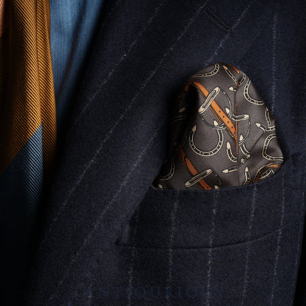 HERMES エルメス スカーフ CARRES45 カレ45 馬蹄柄