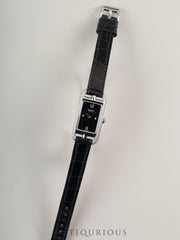 エルメス ナンタケット NA2.130 クォーツ SS 純正革ベルト（A刻印：2017年） 純正尾錠（SS） ブラック文字盤 ダイヤベゼル オーバーホール済み